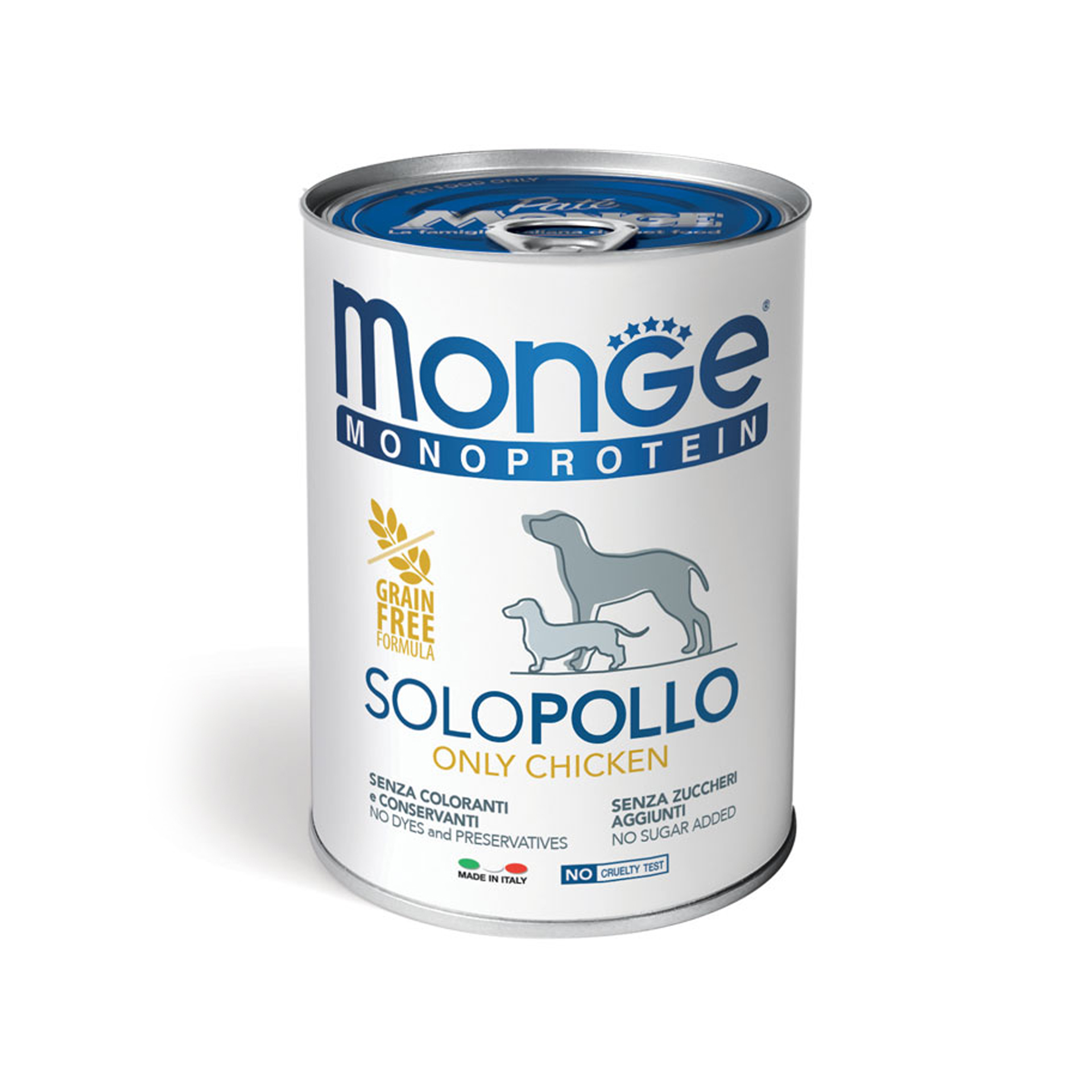 MONGE DOG "SOLO" PATE 100% CHICKEN - 400GR