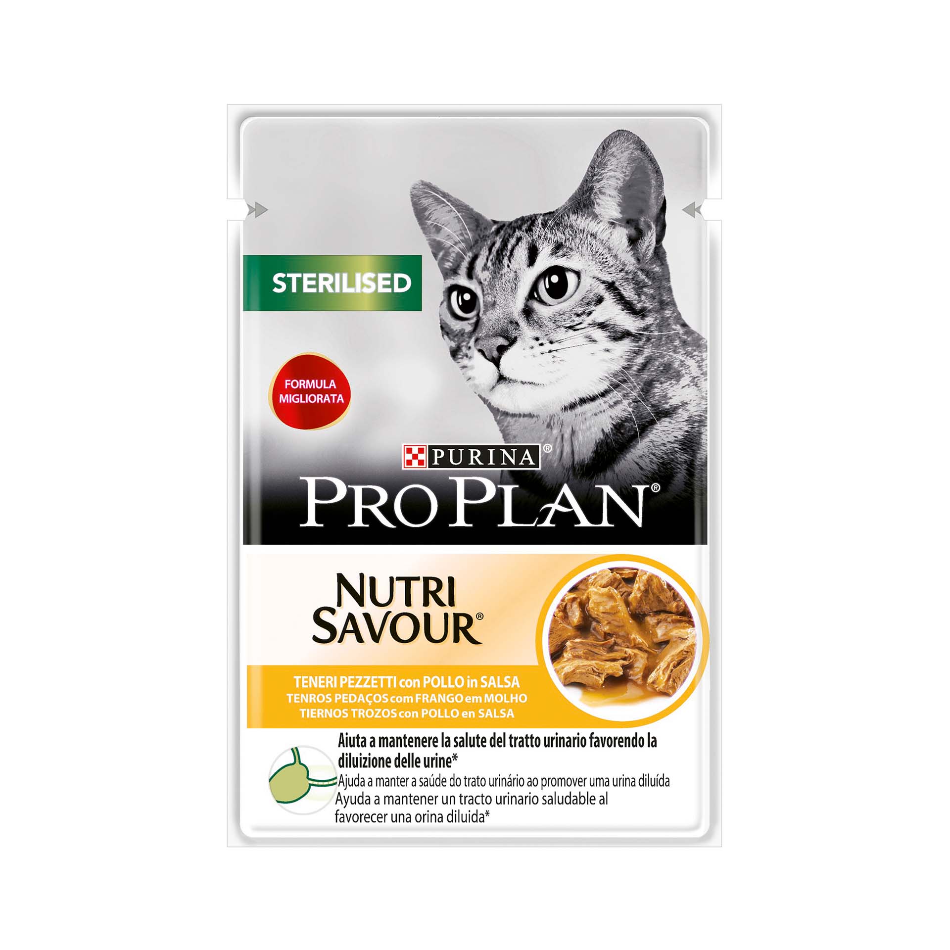 PRO PLAN NUTRISAVOUR GATO ESTERILIZADO FRANGO - 85GR