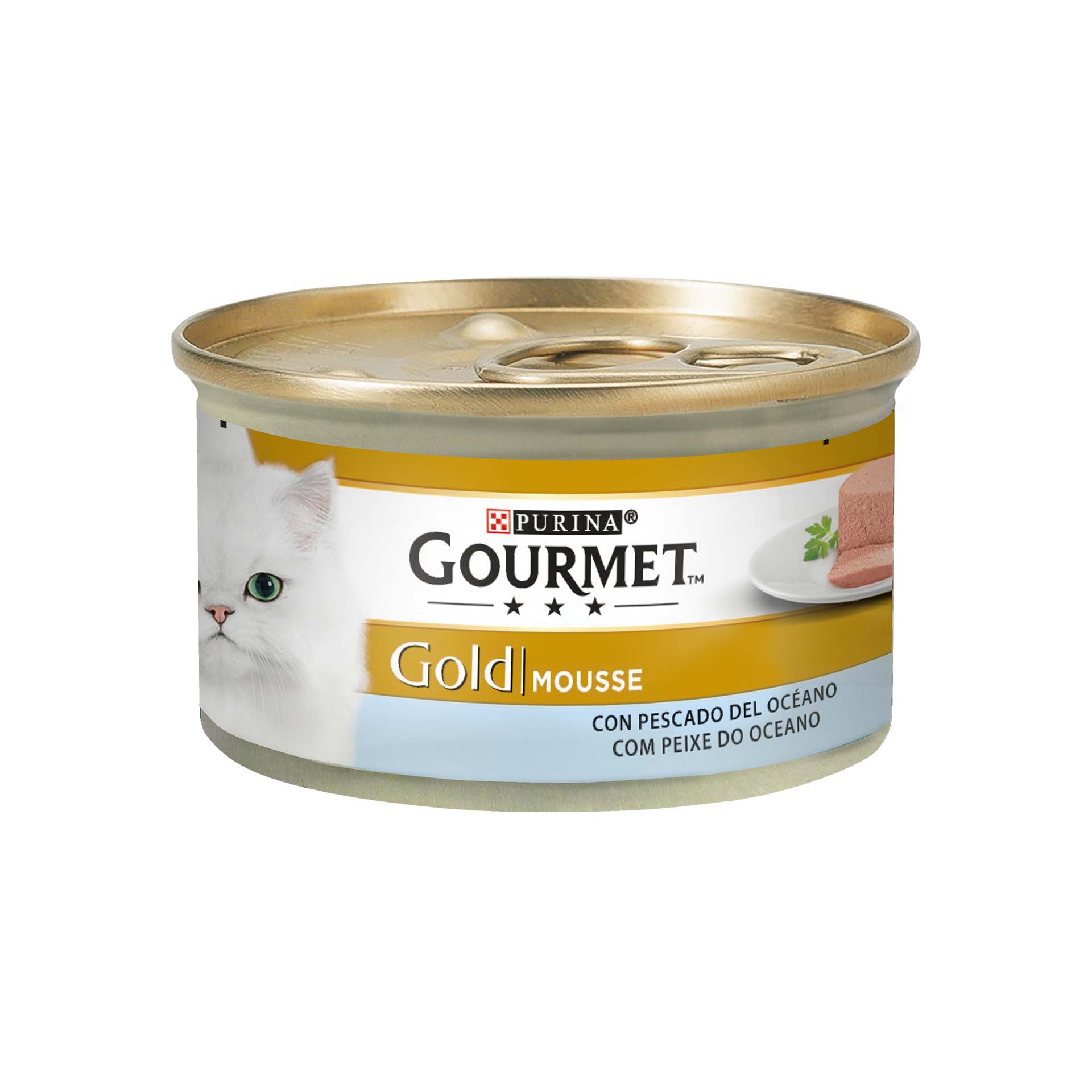 GOURMET GOLD MOUSSE PEIXE DO OCEANO - 85GR