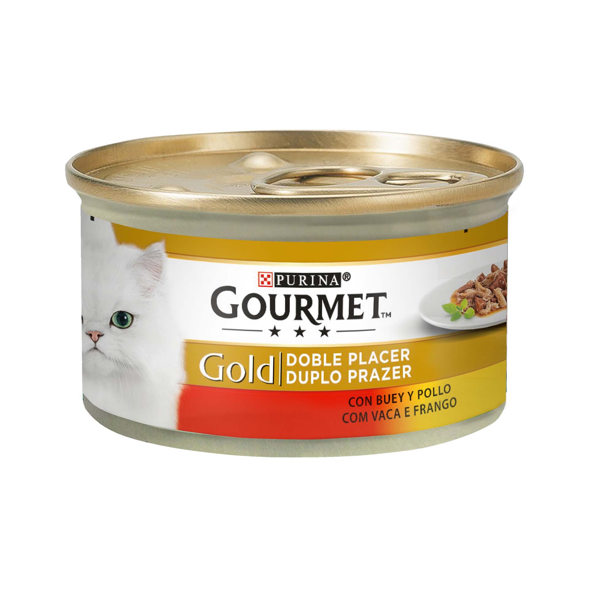 GOURMET GOLD DUPLO CARNE DE VACA - 85GR