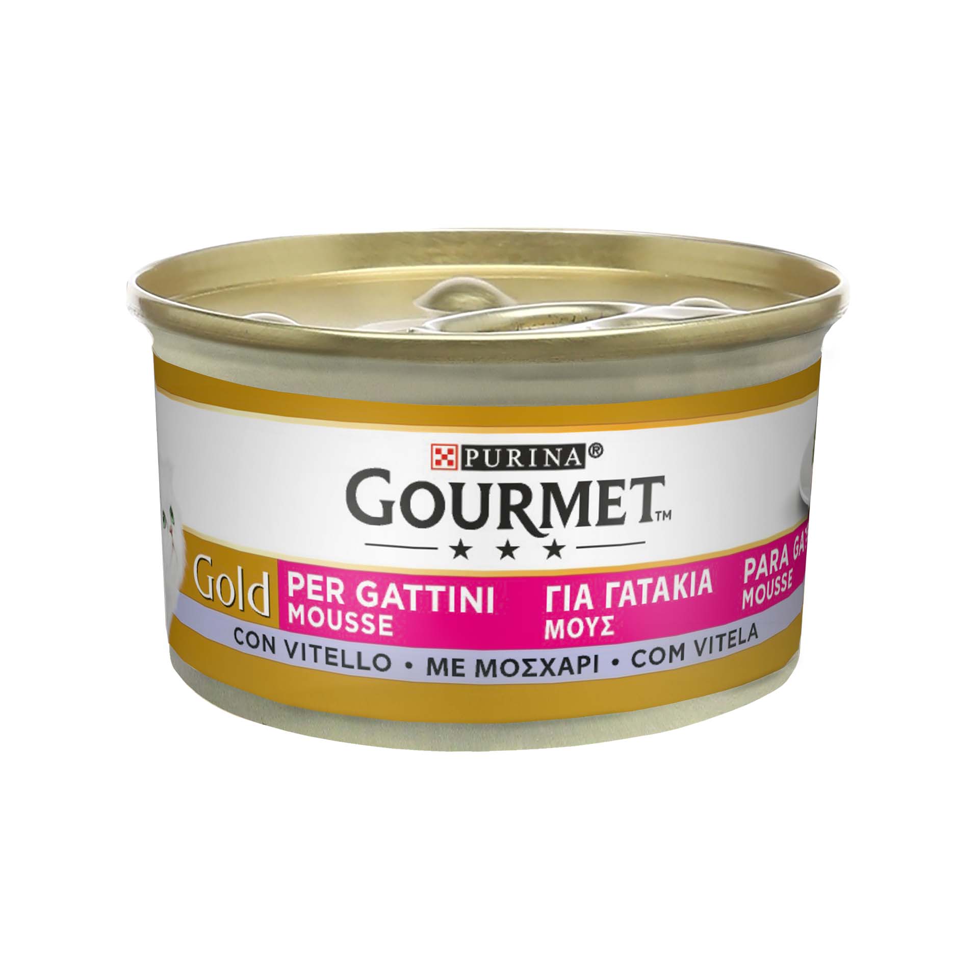 GOURMET GOLD MOUSSE GATINHOS VITELA - 85GR