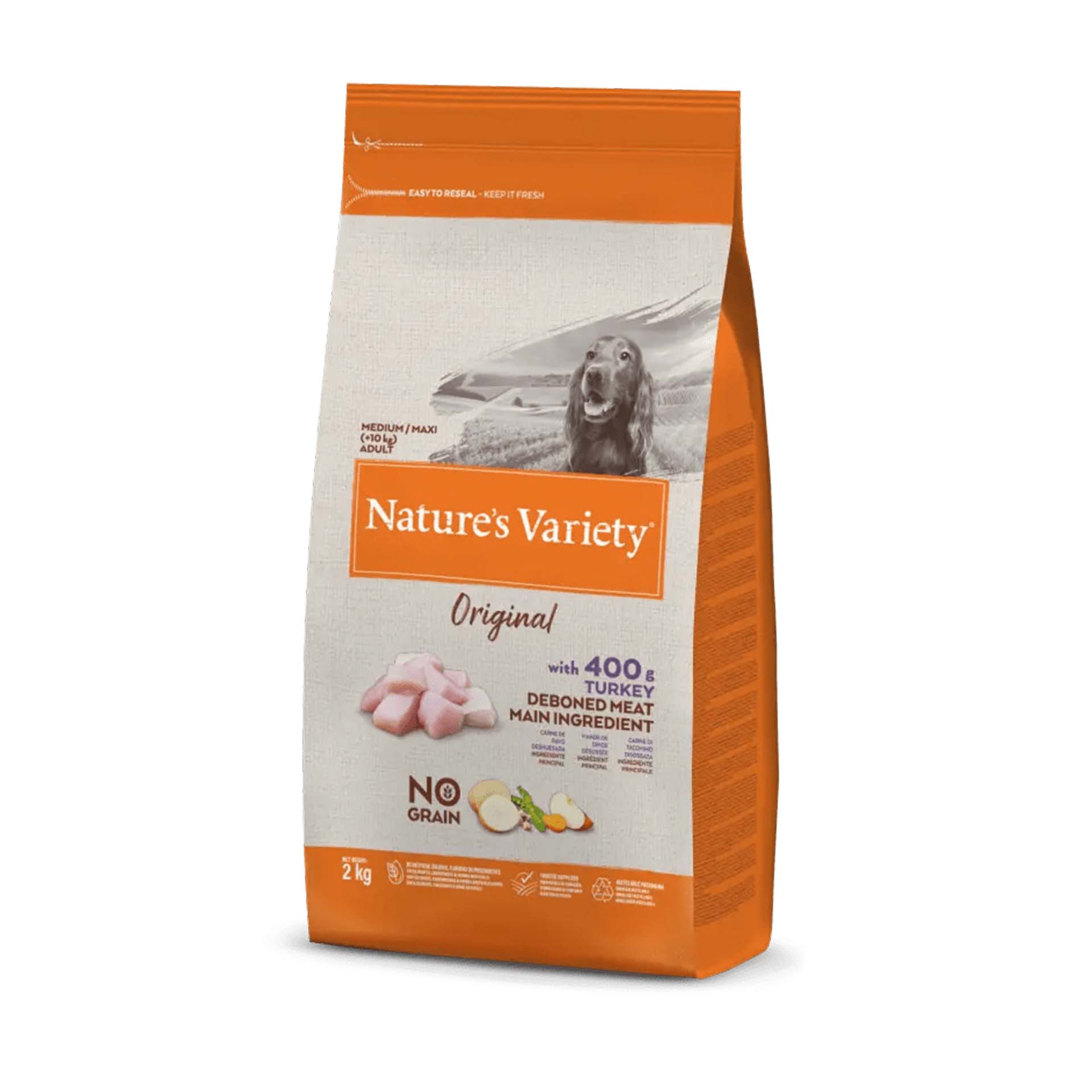 NV DOG ORIGINAL NO GRAIN MEDIUM ADULT PERU - 10KG