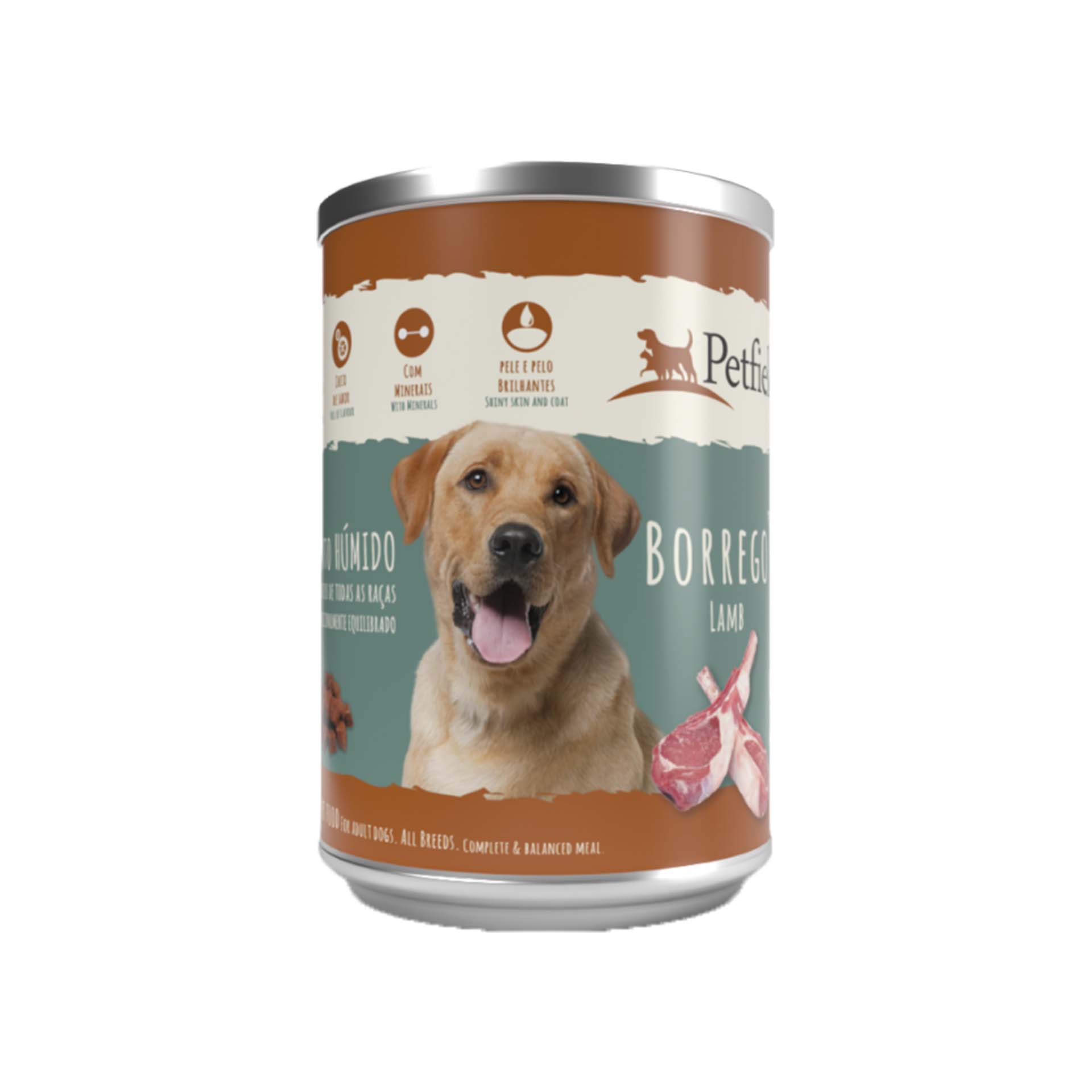 PETFIELD WETFOOD DOG LAMB -1250GR