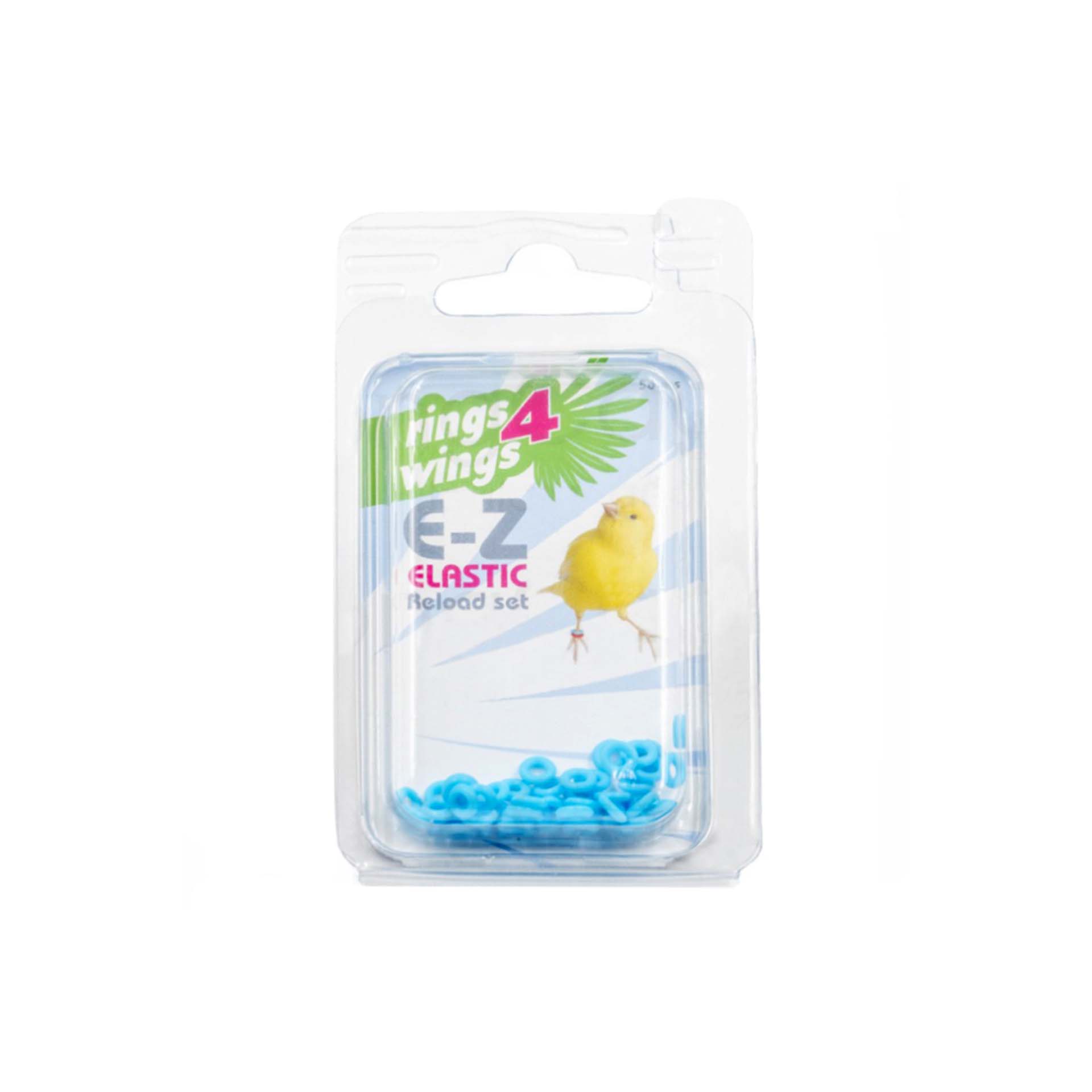 ANILHAS ELASTICAS CANARIOS/EXOTICOS AZUL - 50UN