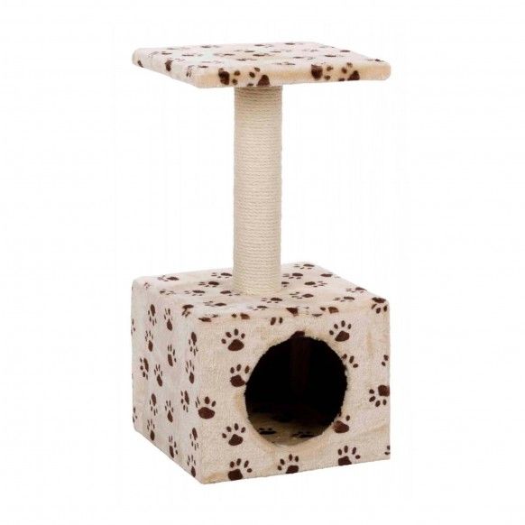ARRANHADOR "ZAMORA" P/GATINHOS (BEGE C/PATINHAS)