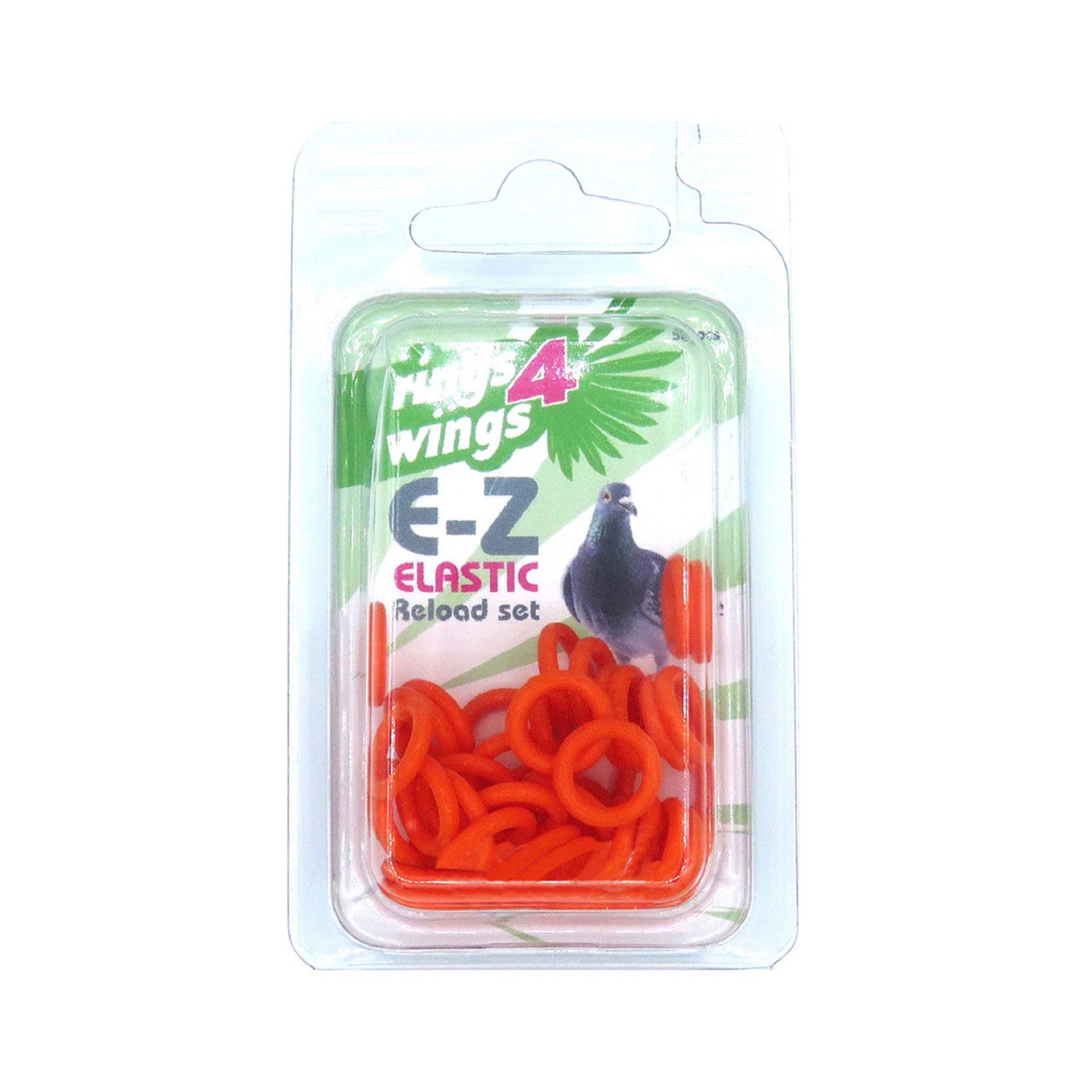 ANILHAS ELASTICAS POMBOS LARANJA - 50UN