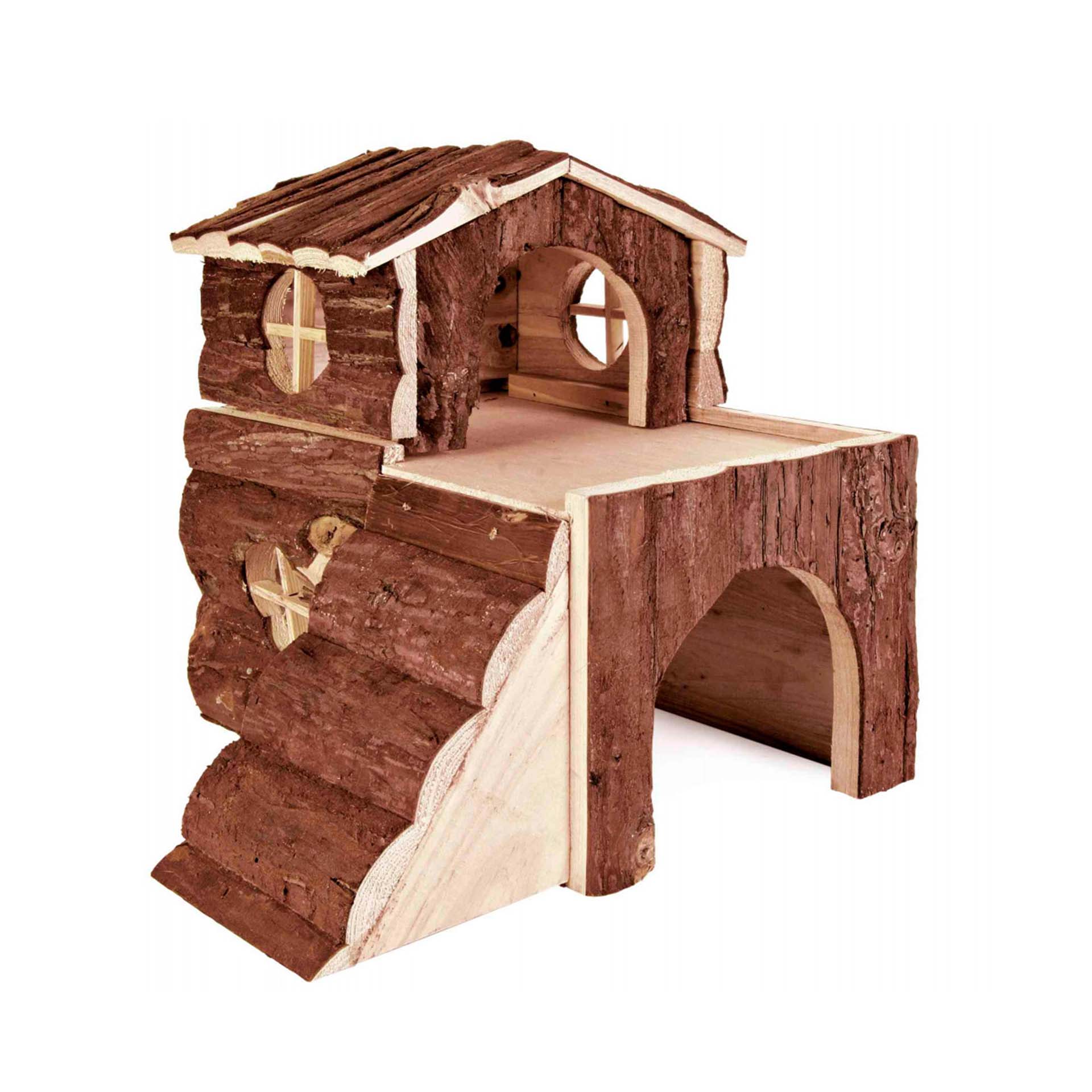 CASA "BJORK" EM MADEIRA C/RAMPA P/PORQUINHOS DA INDIA