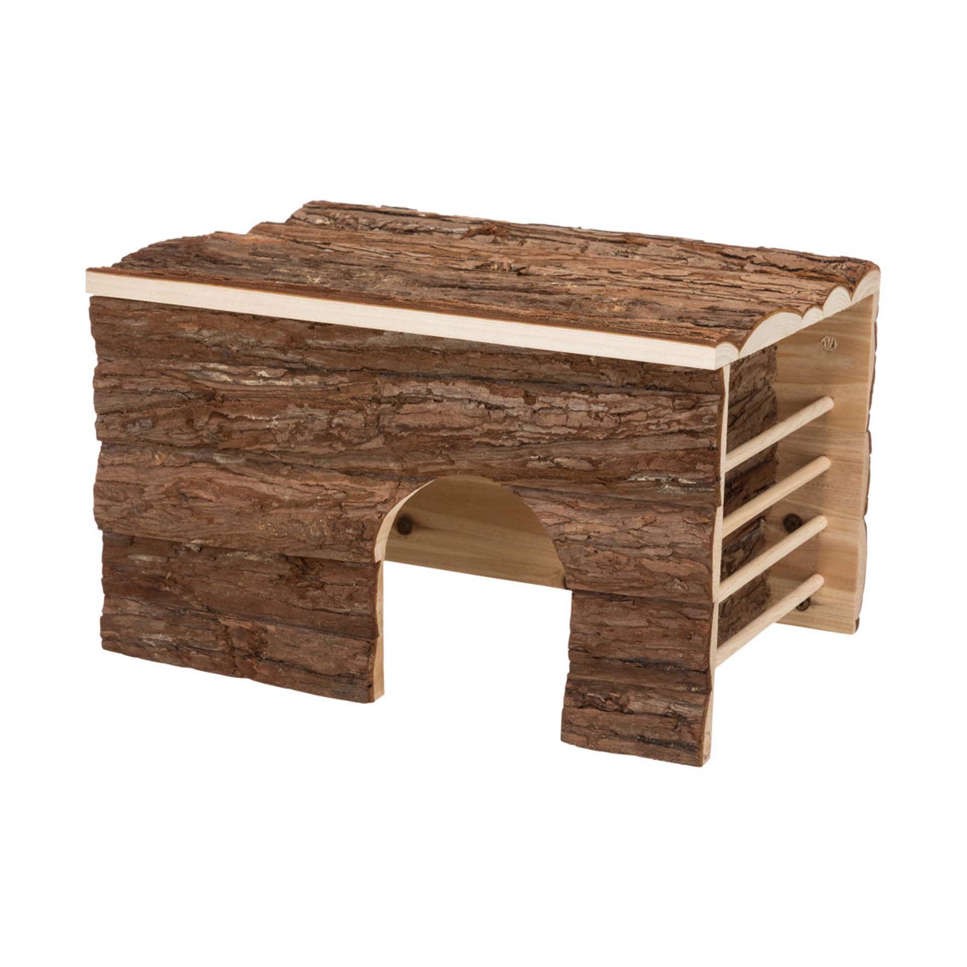 CASA "ILA" MADEIRA C/ PORTA FENO - 40X25X29 CM