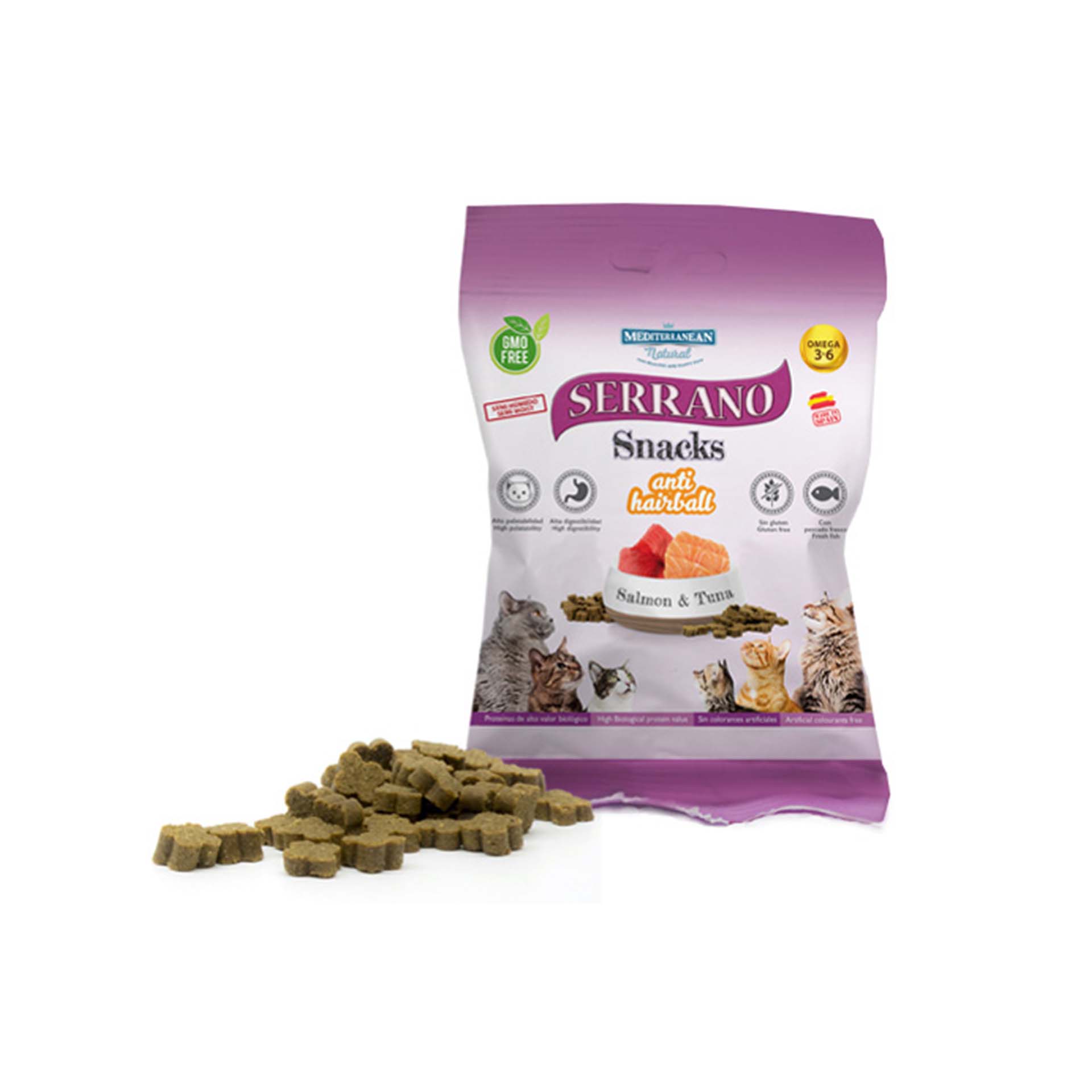 SNACKS SERRANO GATO SALMAO E ATUM - 50GR