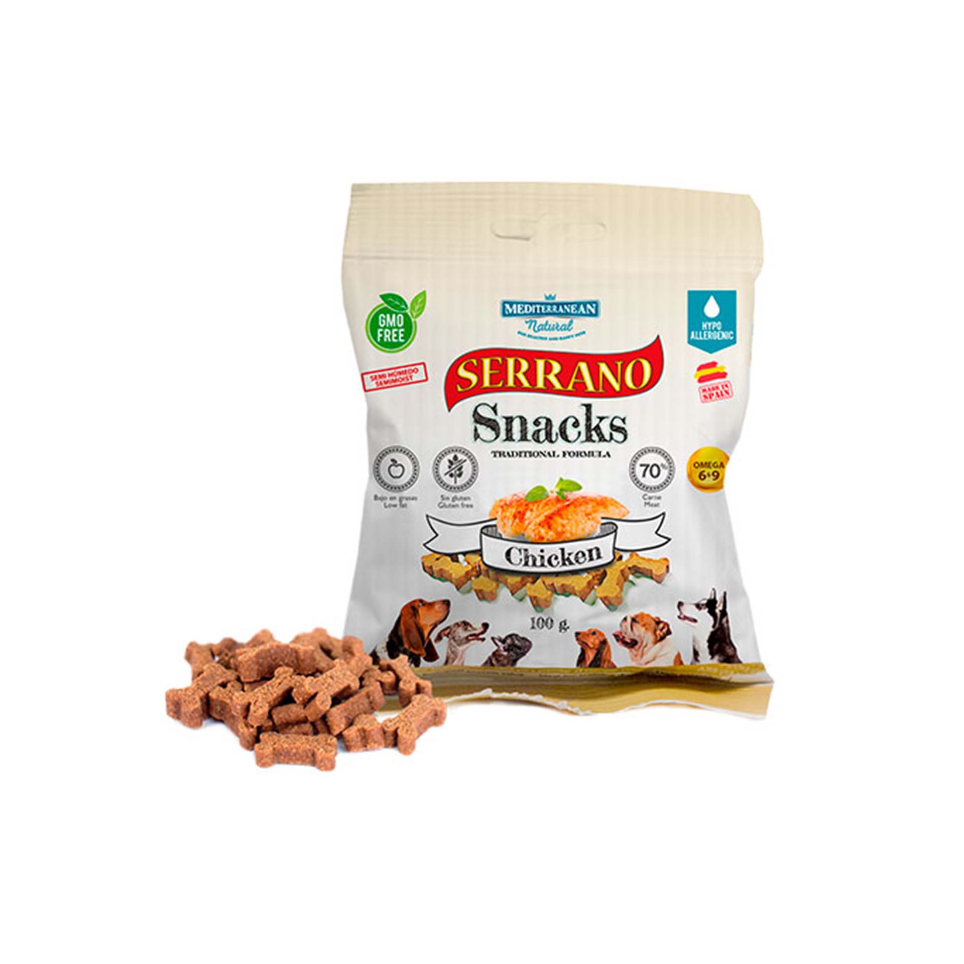 SNACKS SERRANO FRANGO - 85GR