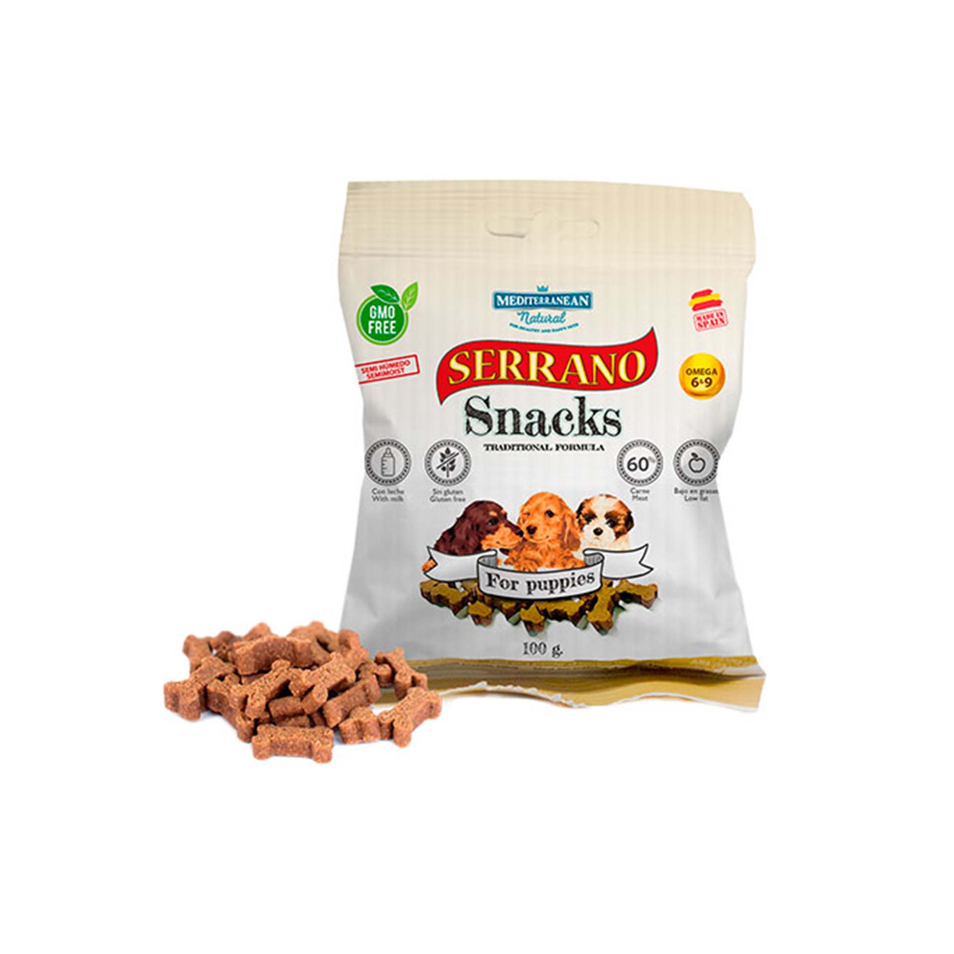 SNACKS SERRANO CACHORROS - 85GR