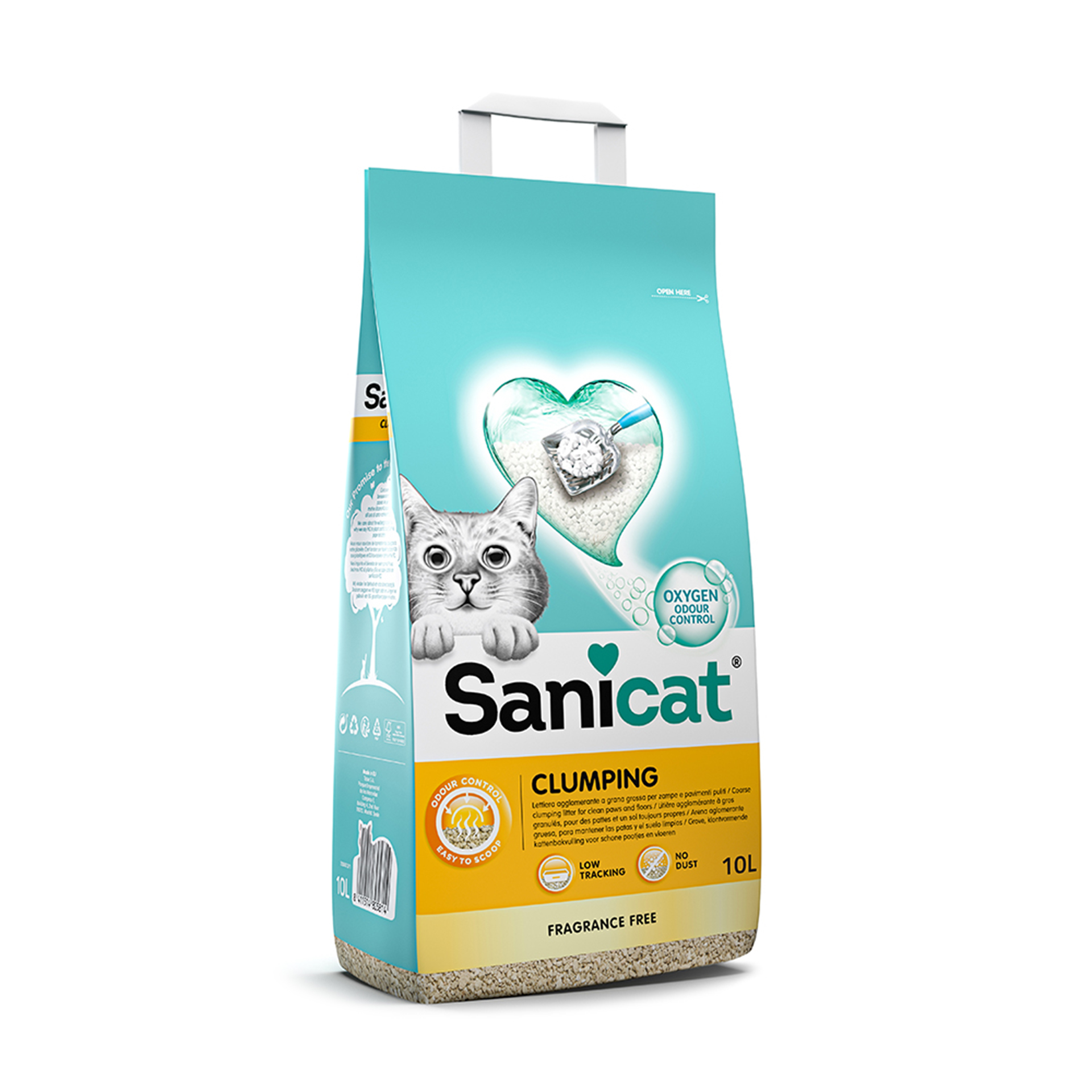 SANICAT CLUMPING FRAGRANCE FREE - 10LT