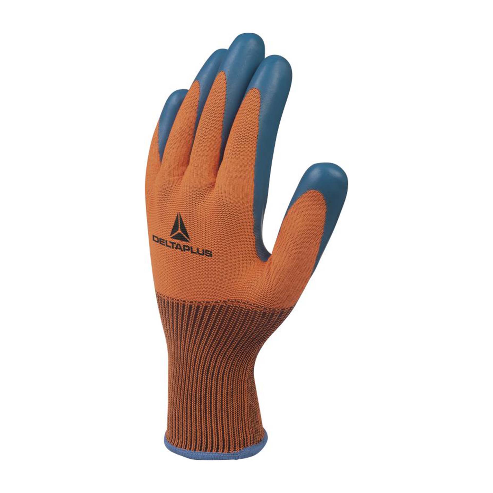 LUVAS DE MALHA POLIESTER/LATEX LARANJA