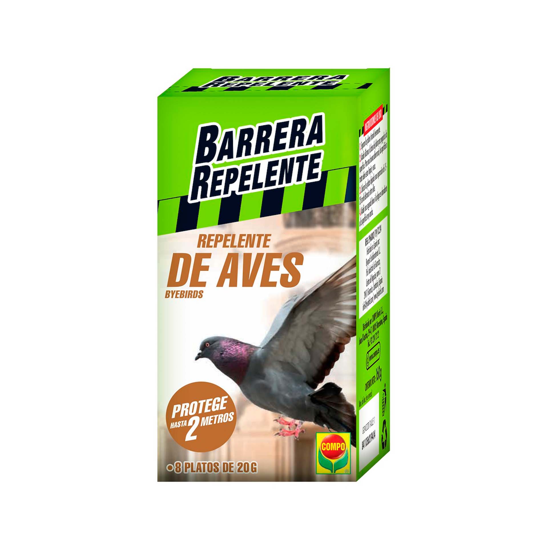 BARRERA REPELENTE DE AVES - 8X20GR