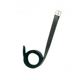 LORO ESTRIBO INGLES COURO PRETO - 29MM