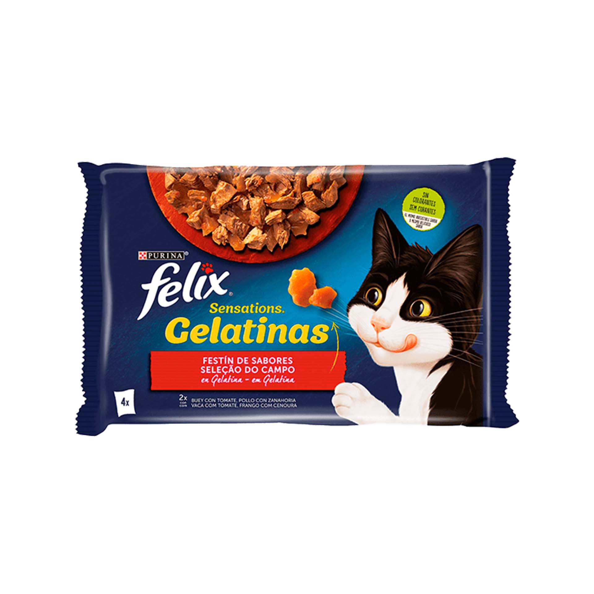 FELIX GATO SENSATIONS SELEÇAO DO CAMPO - 4X85GR