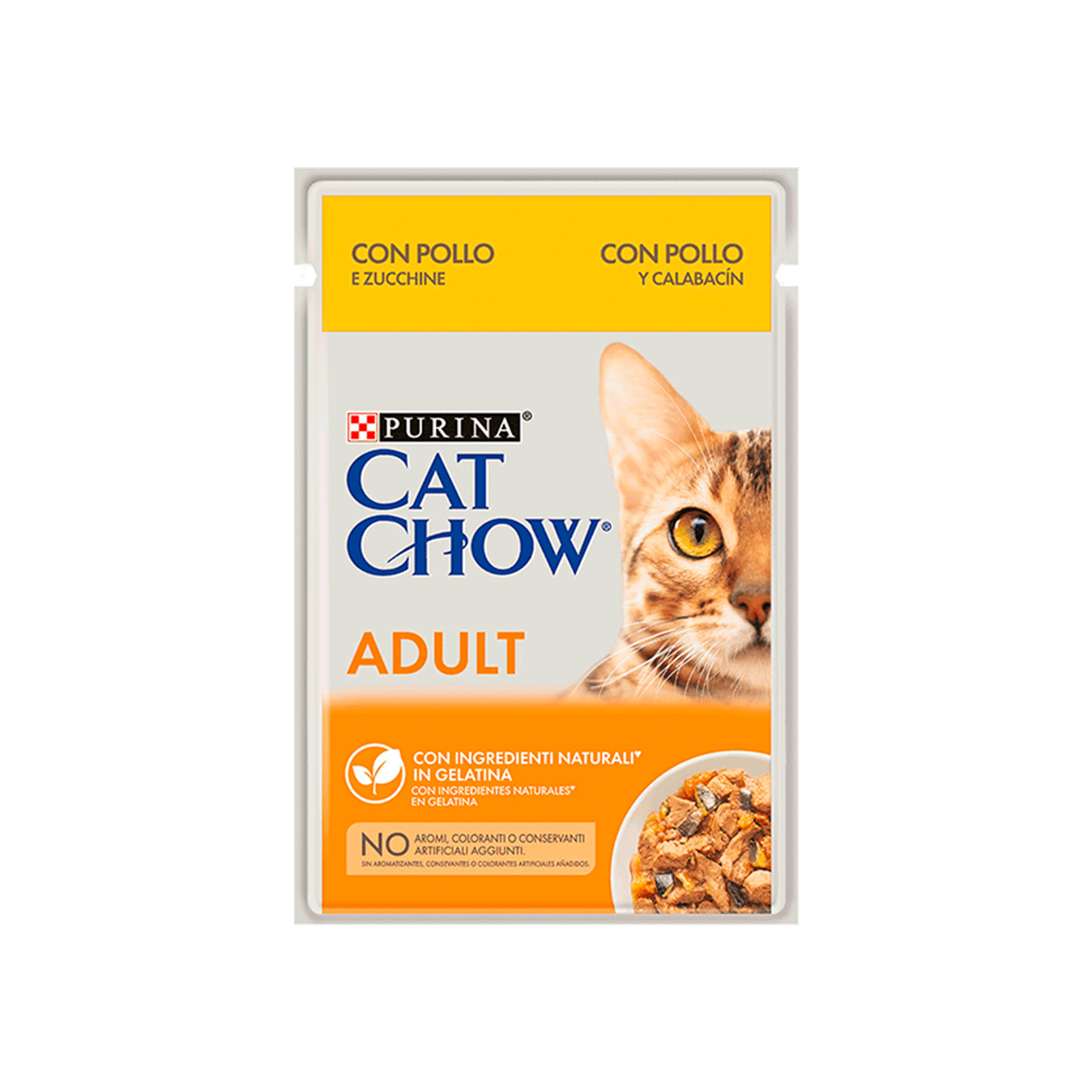 CAT CHOW ADULTO FRANGO E COURGETE - 85GR