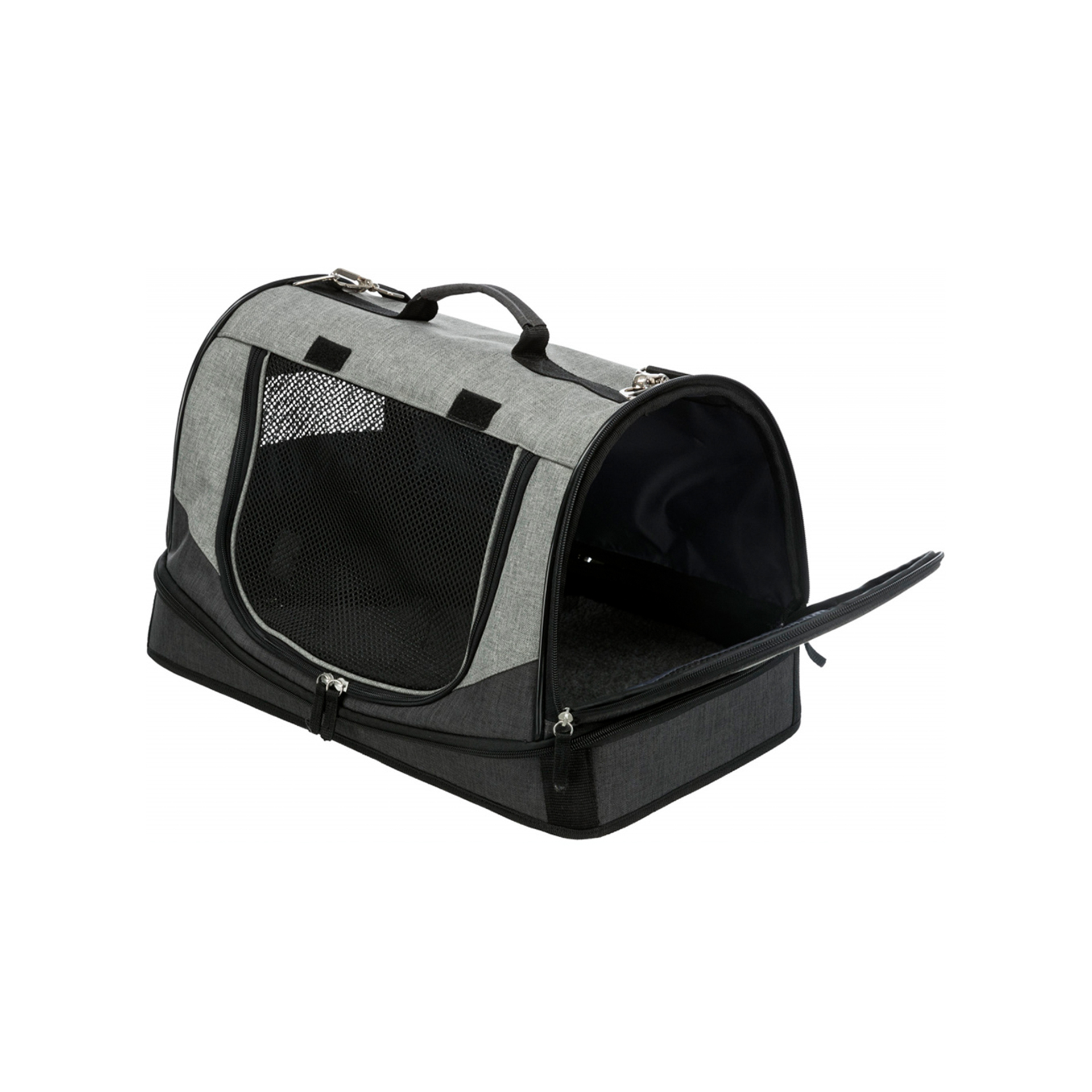 TRANSPORT/CAMA "HOLLY" 50X30X30 CM (PRETO/CINZA)