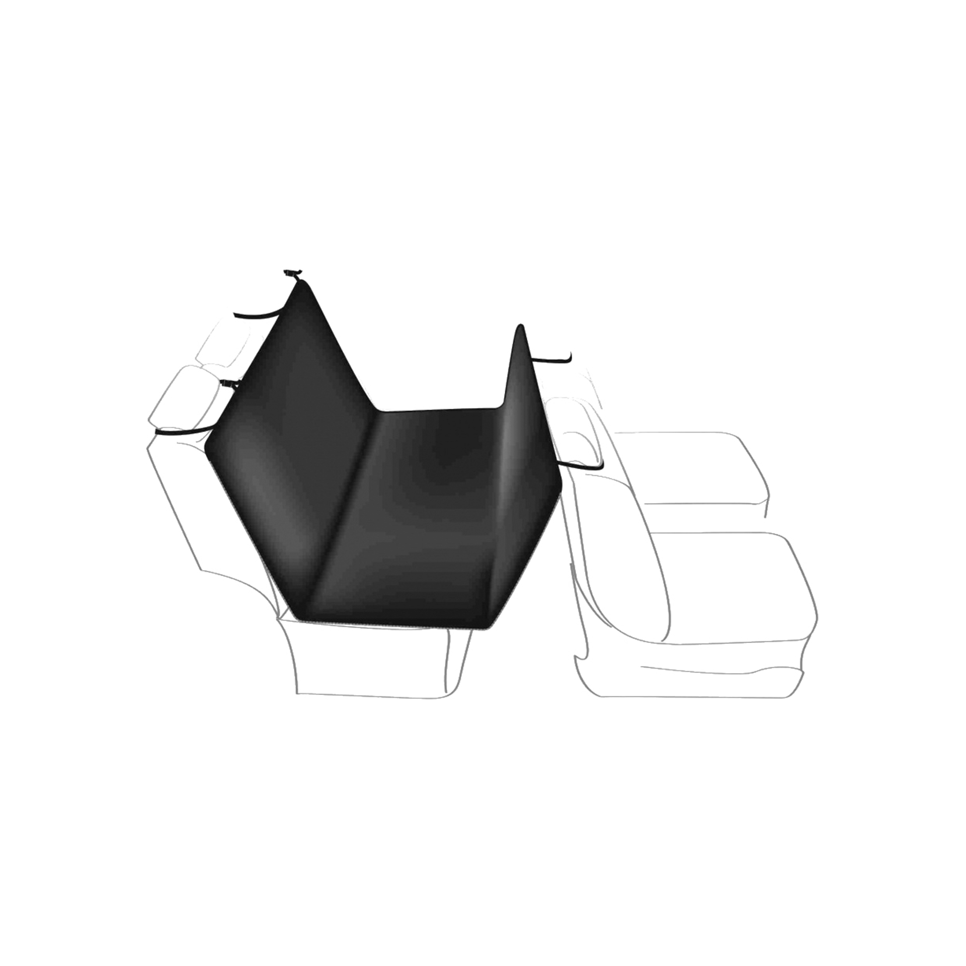 COBERTURA EM POLIESTER P/ESTOF. AUTO 145X160 CM (PRETO)