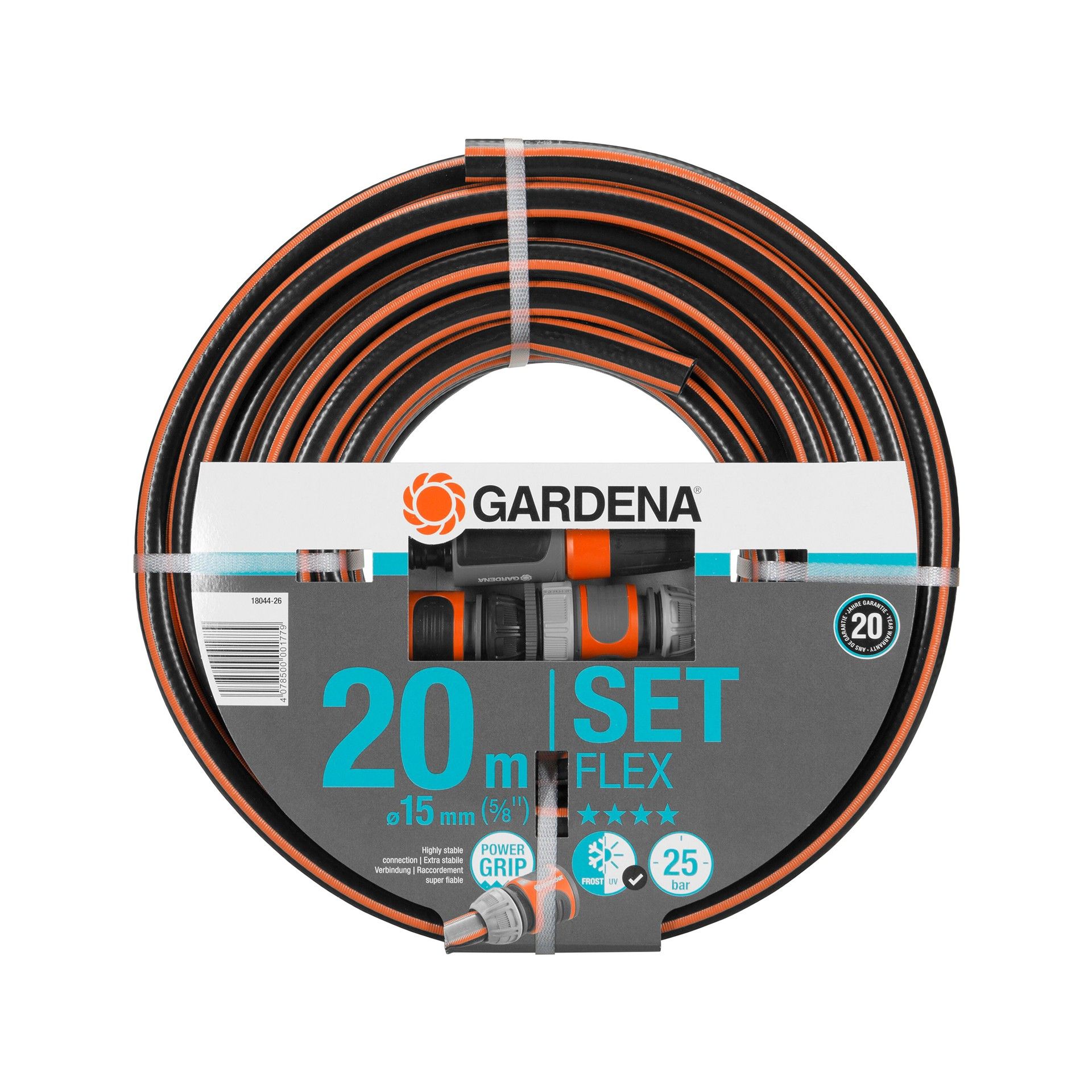 CONJUNTO MANGUEIRA FLEX 15MM - 20M + ACESSORIOS