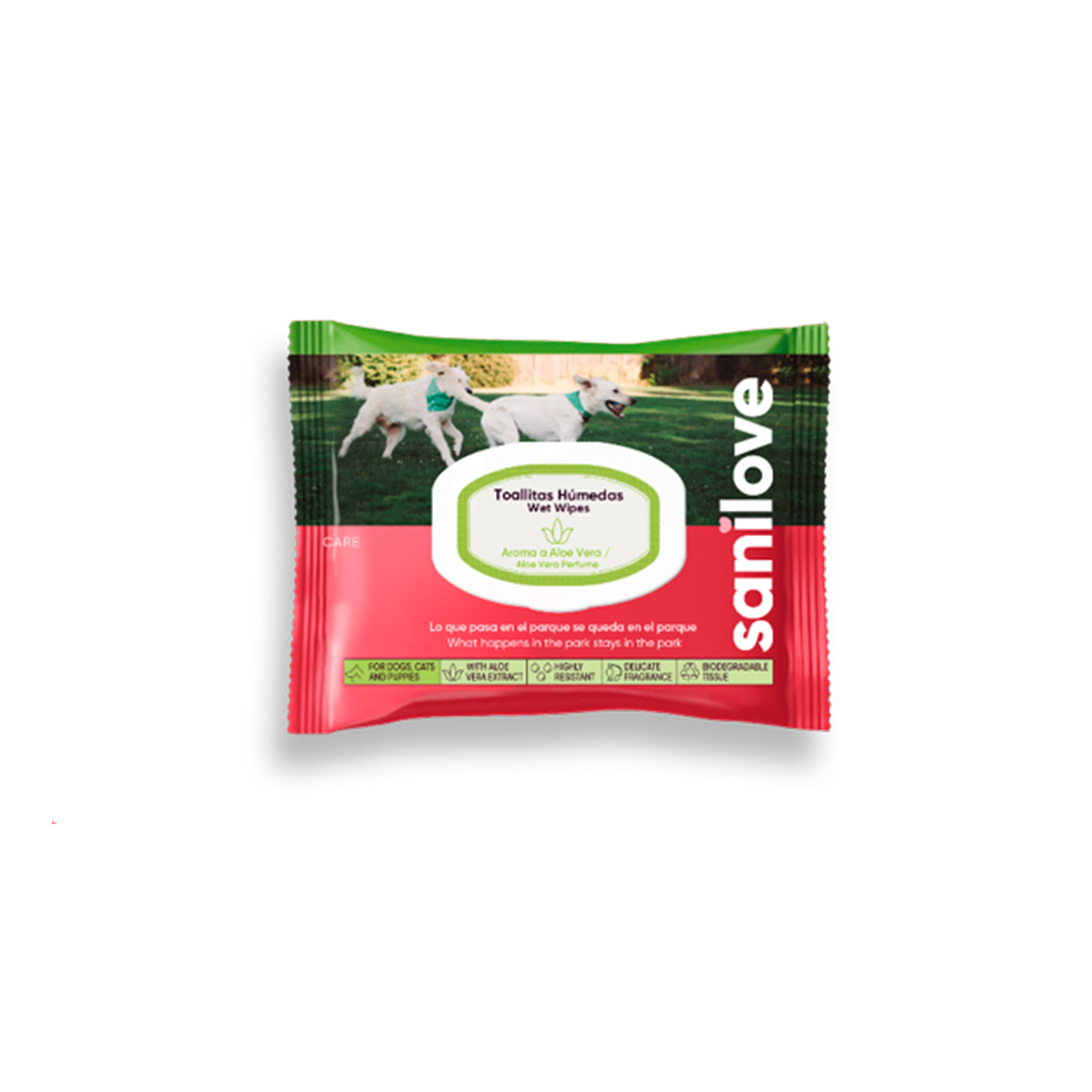 SANILOVE TOALHETES ALOE VERA FUN PERFUME - 40UN