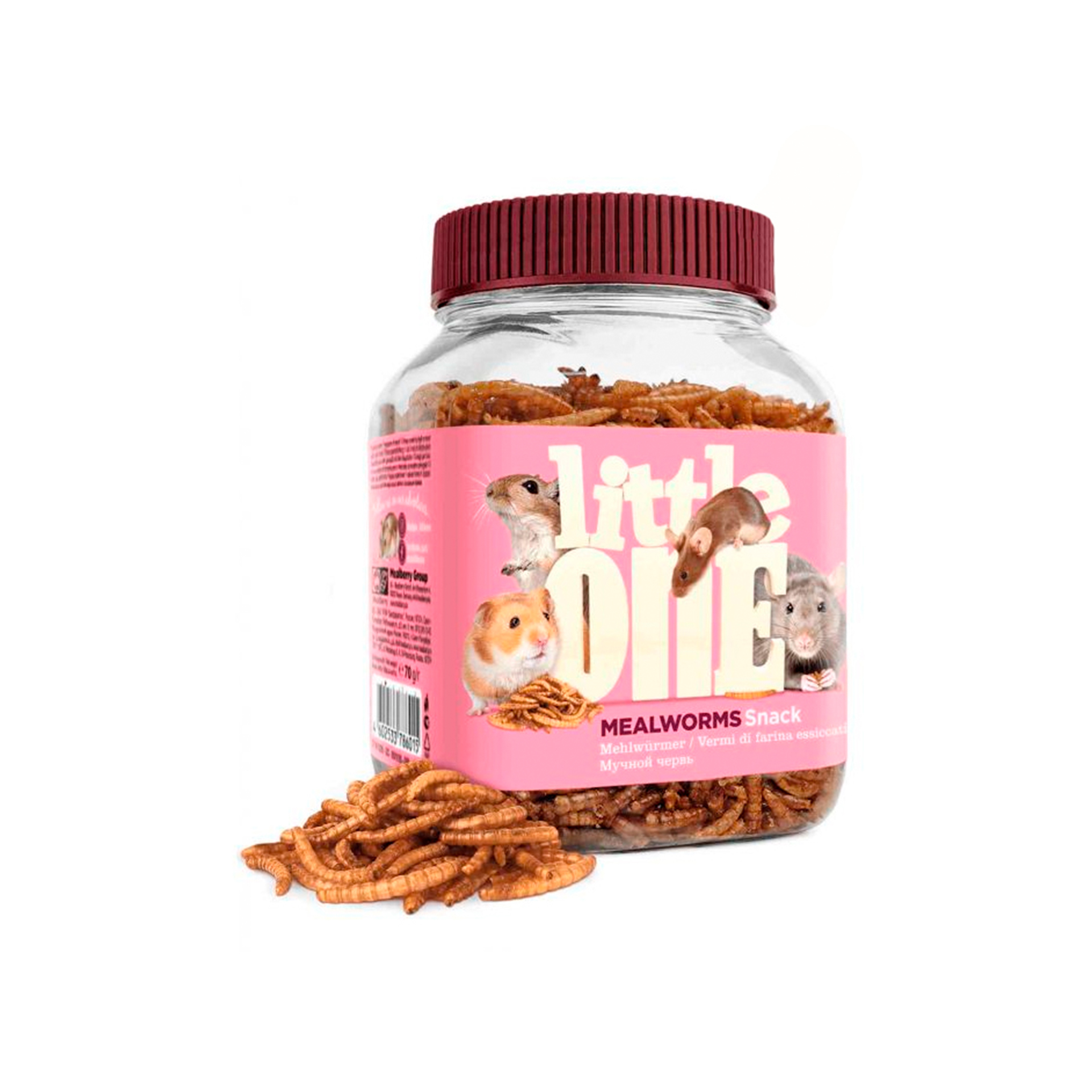 SNACK DE LARVAS P/ ROEDORES - 70GR