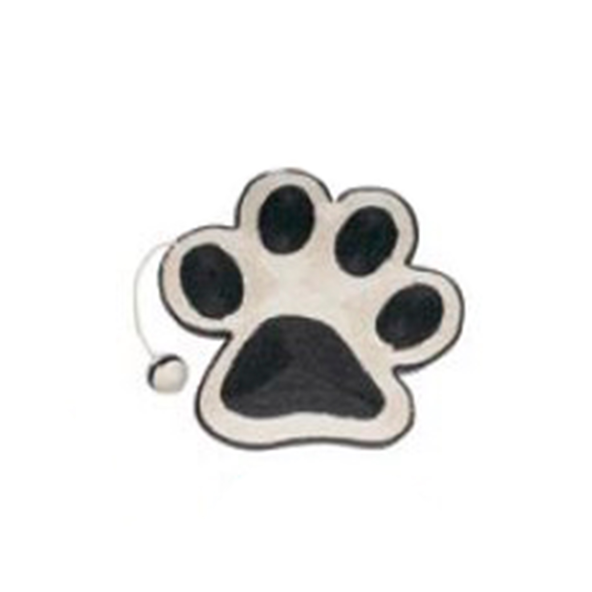 ARRANHADOR PEGADA PRETO C/ RATO - 40X36CM