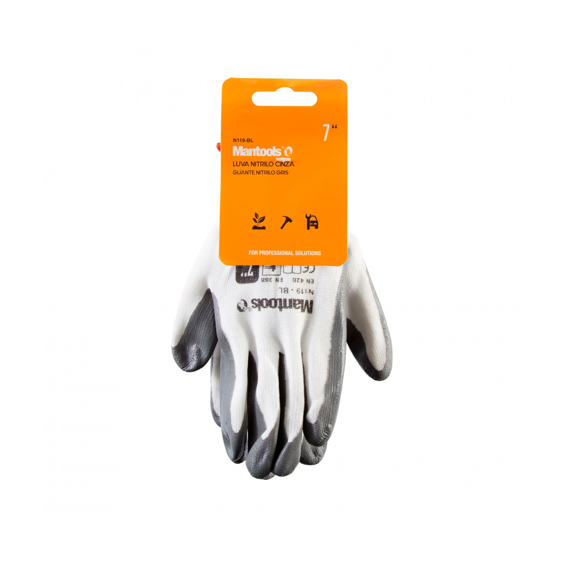 LUVA NITRILO CINZA