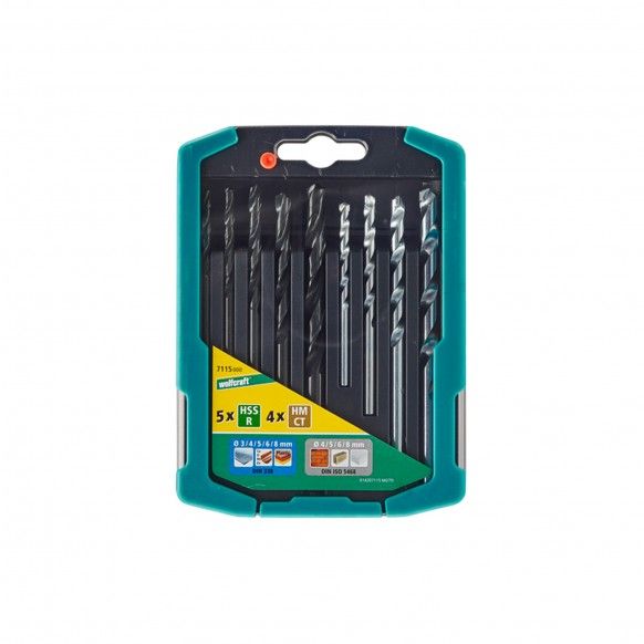 JOGO COMBINADO DE BROCAS 9P
