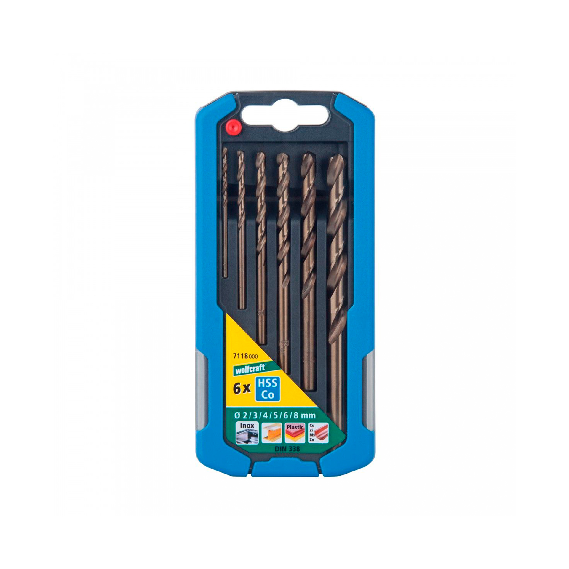 KIT BROCAS METAL HSS CO 6PÇ