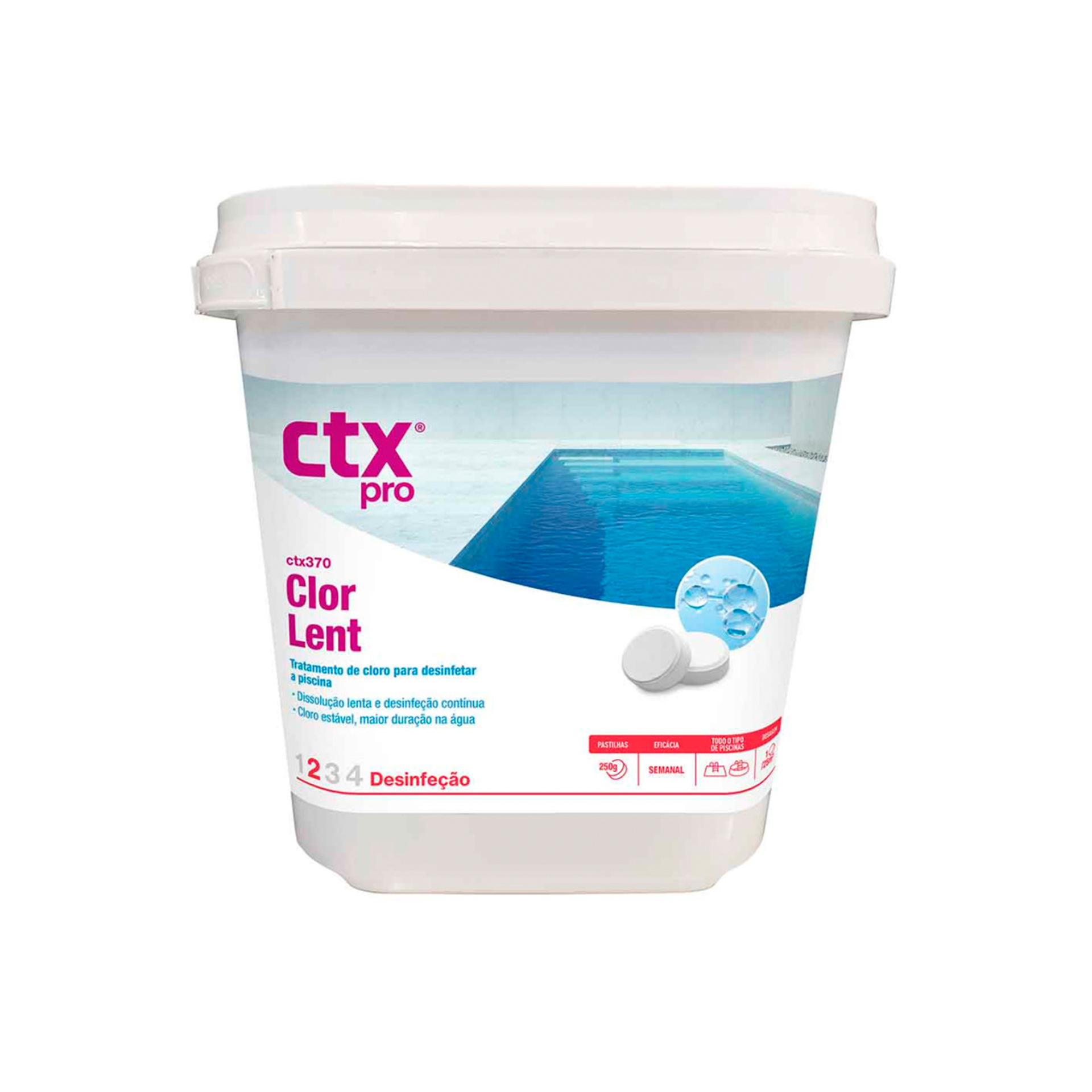 CTX-370 PASTILHAS TRICLORO 200GR - 5KG