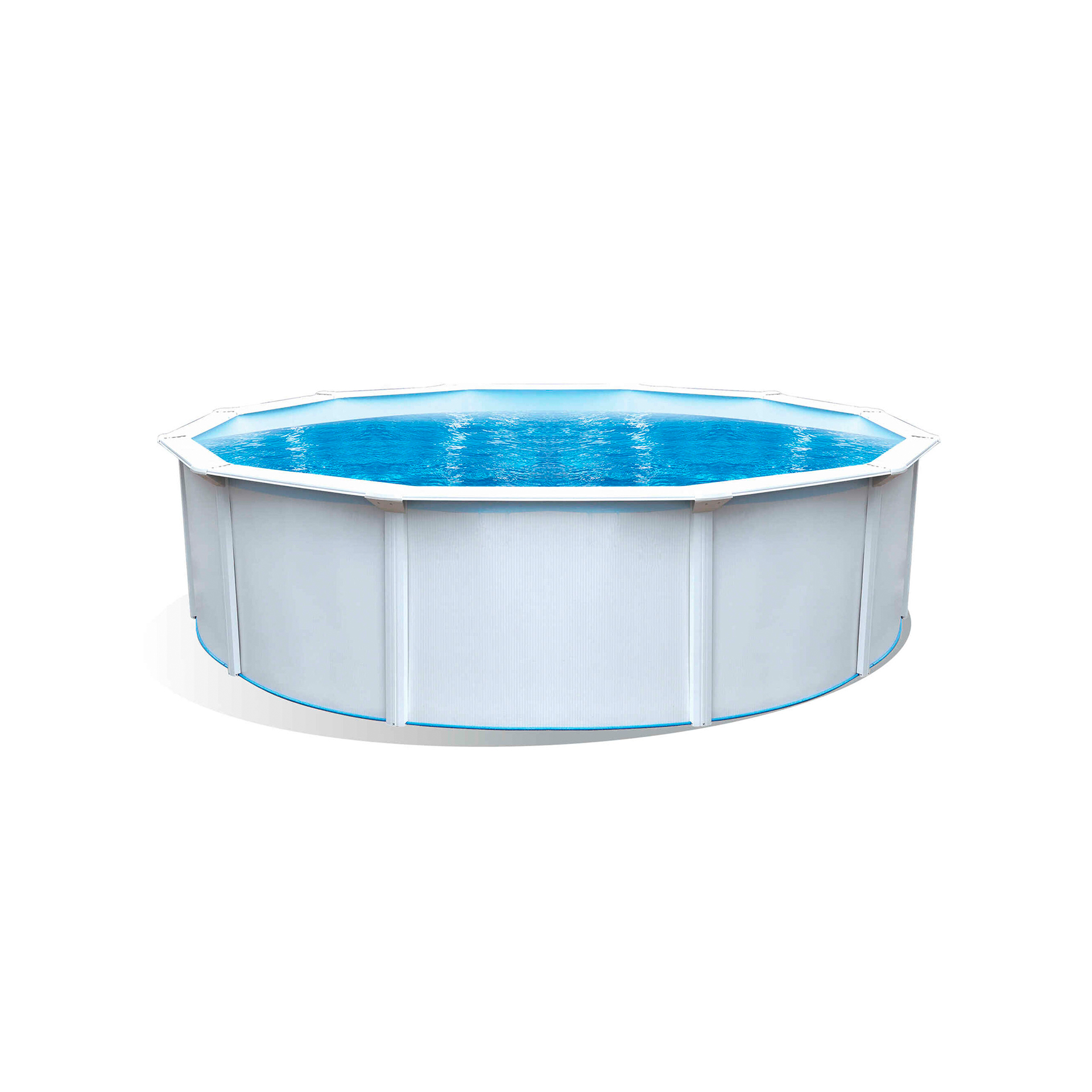 PISCINA REDONDA BRANCA AÇO - 460X120