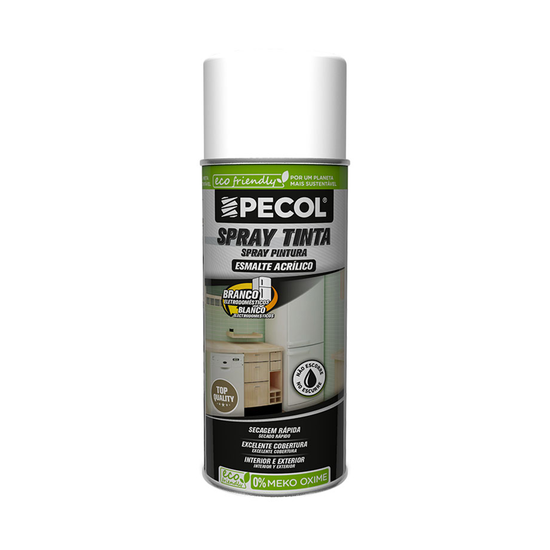 SPRAY TINTA ACRILICA BRANCO ELECTRO. 9010 PECOL