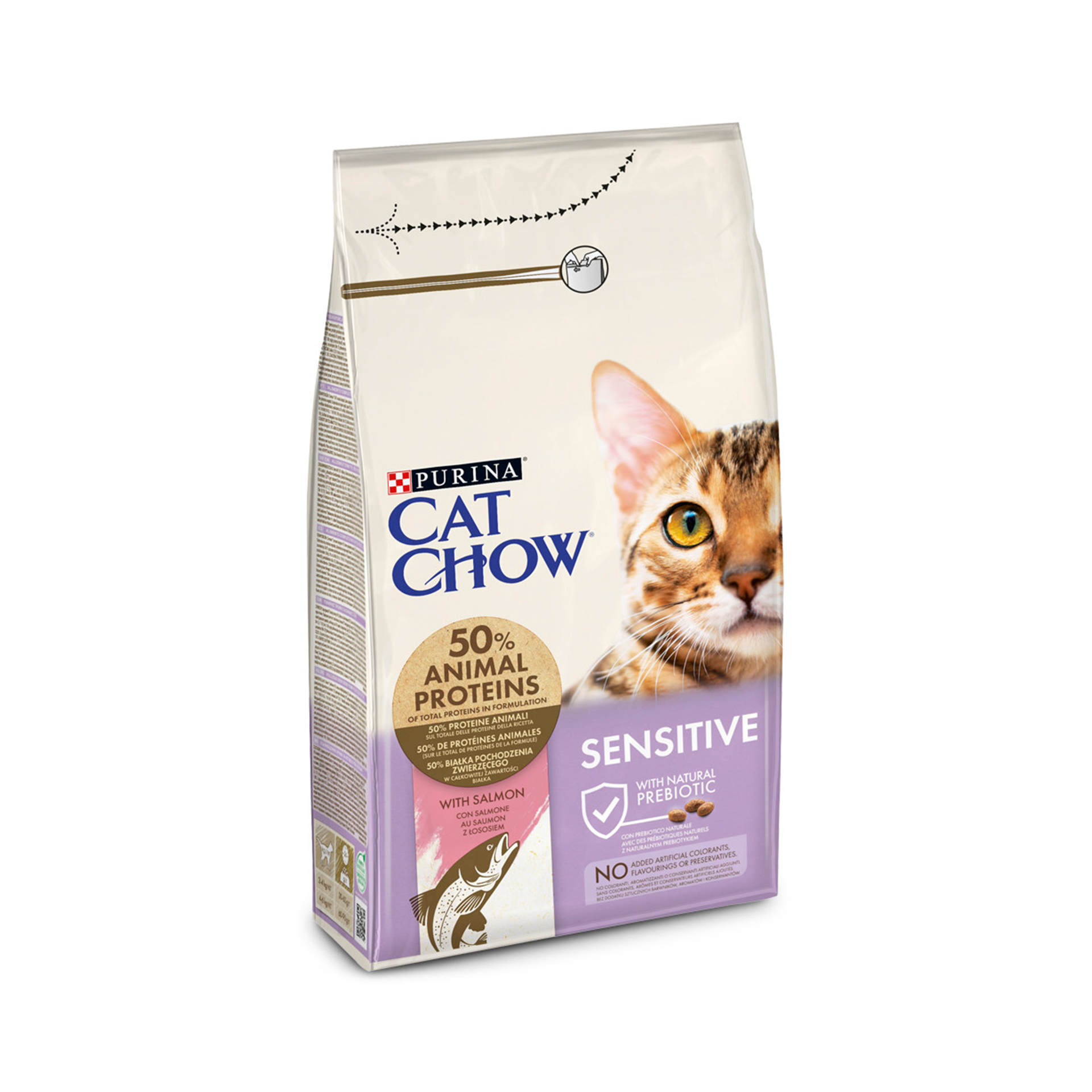 CAT CHOW SENSITIVE SALMAO - 1.5KG