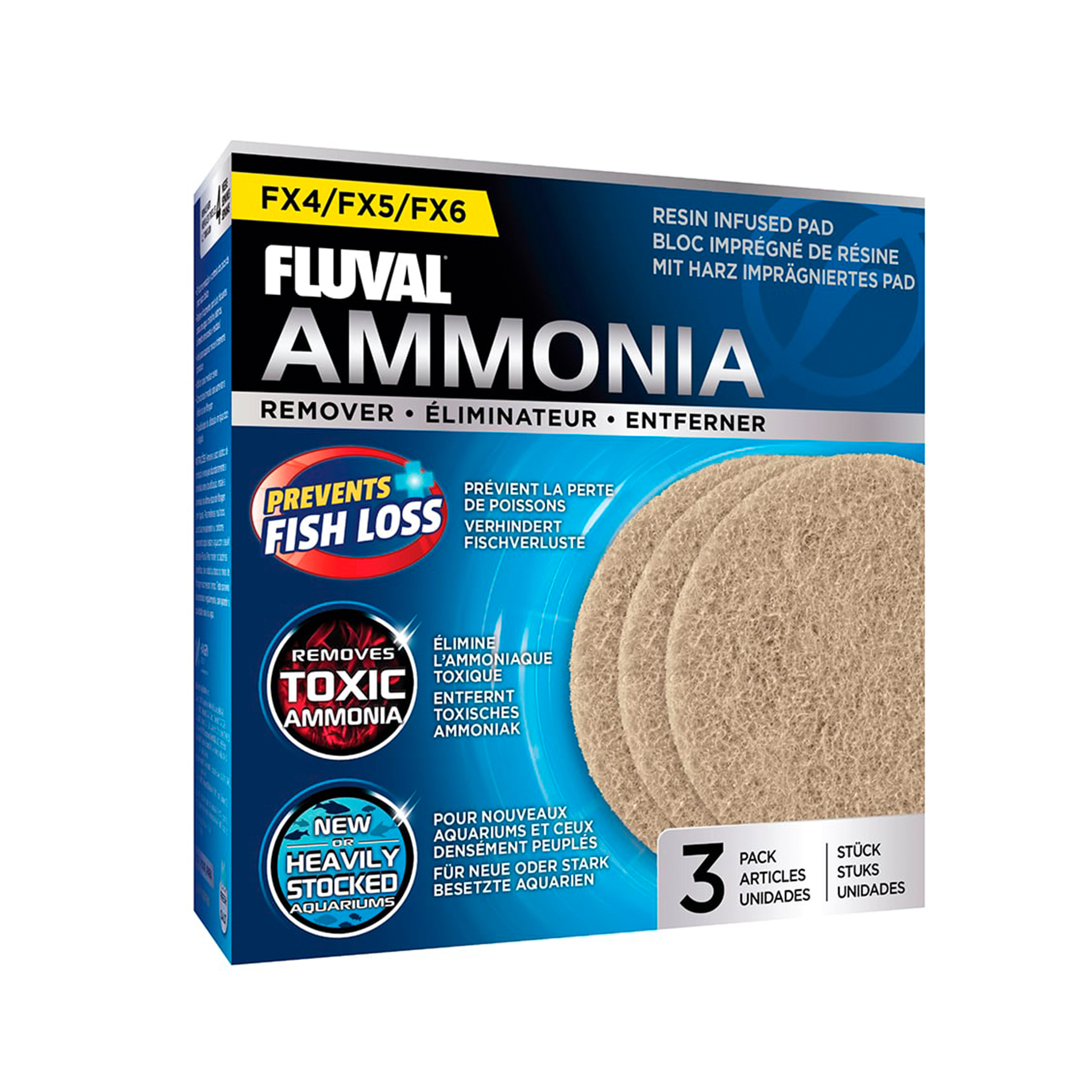 ALMOFADA FILTRANTE REMOVEDORA AMONIA - 3UN