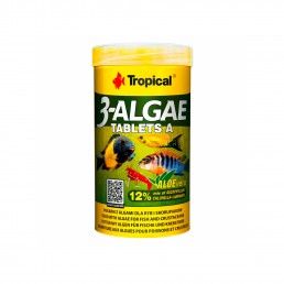 ALIMENTO P/ PEIXES 3-ALGAE PASTILHAS - 80UN