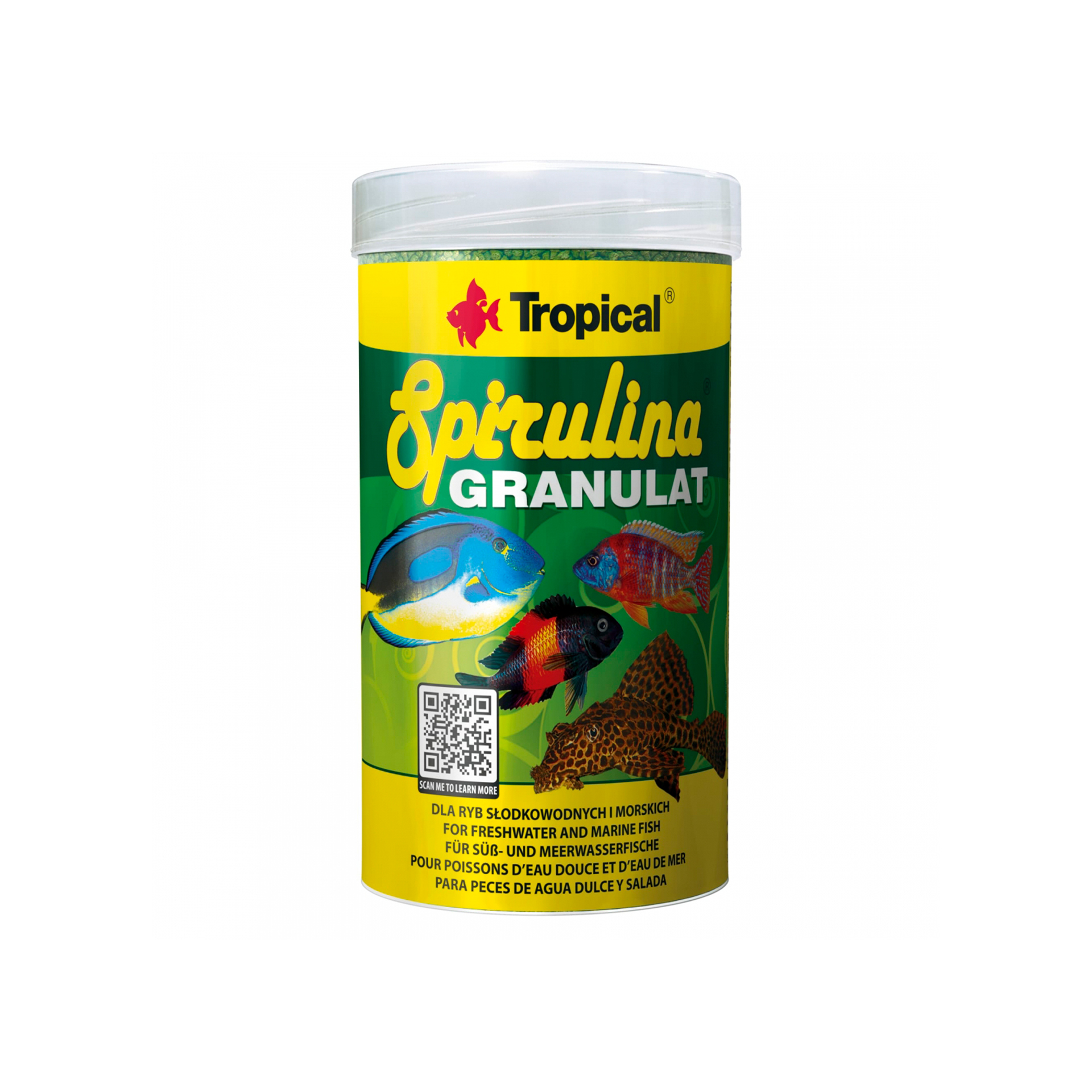 ALIMENTO P/ PEIXES GRANULADO C/ SPIRULINA - 44GR