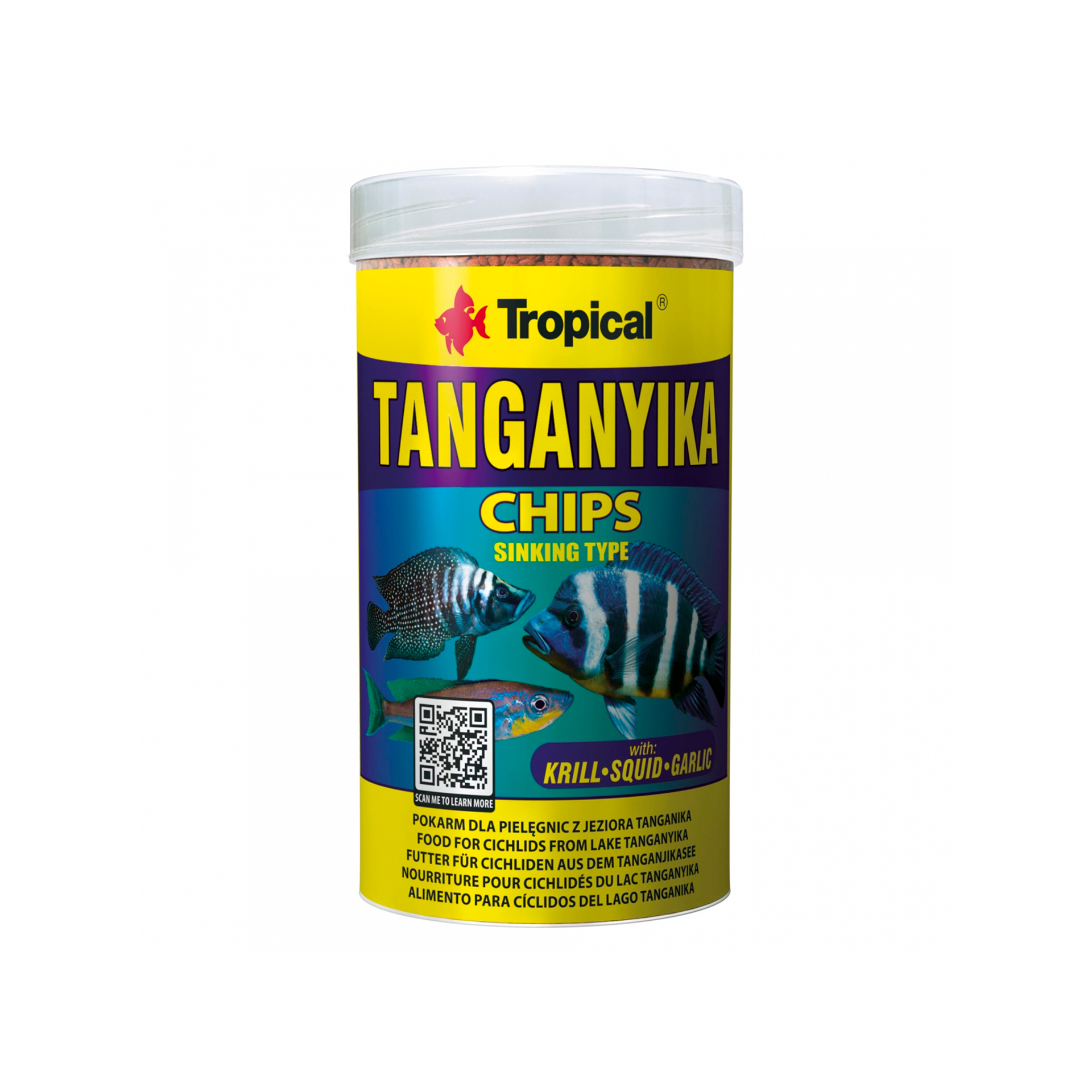 ALIMENTO P/ PEIXES TANGANYKA CHIPS - 130GR
