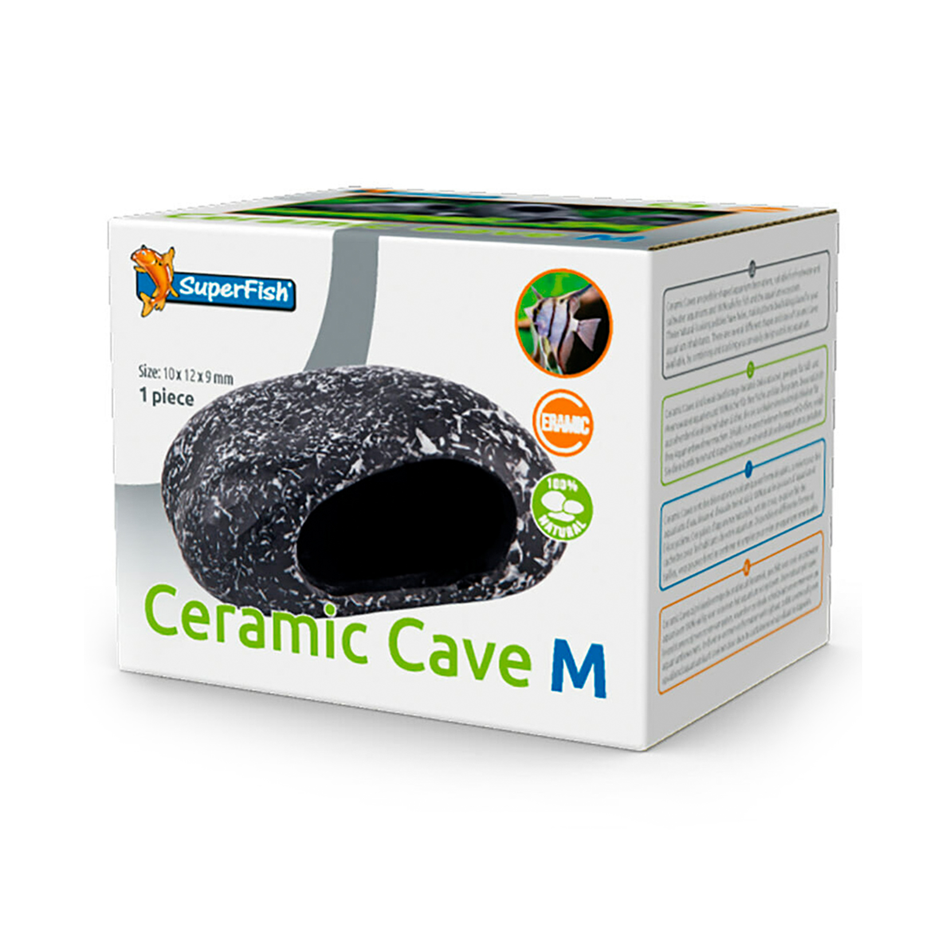 ESCONDERIJO CERAMICO "SF" P/ PEIXES E CAMAROES - M