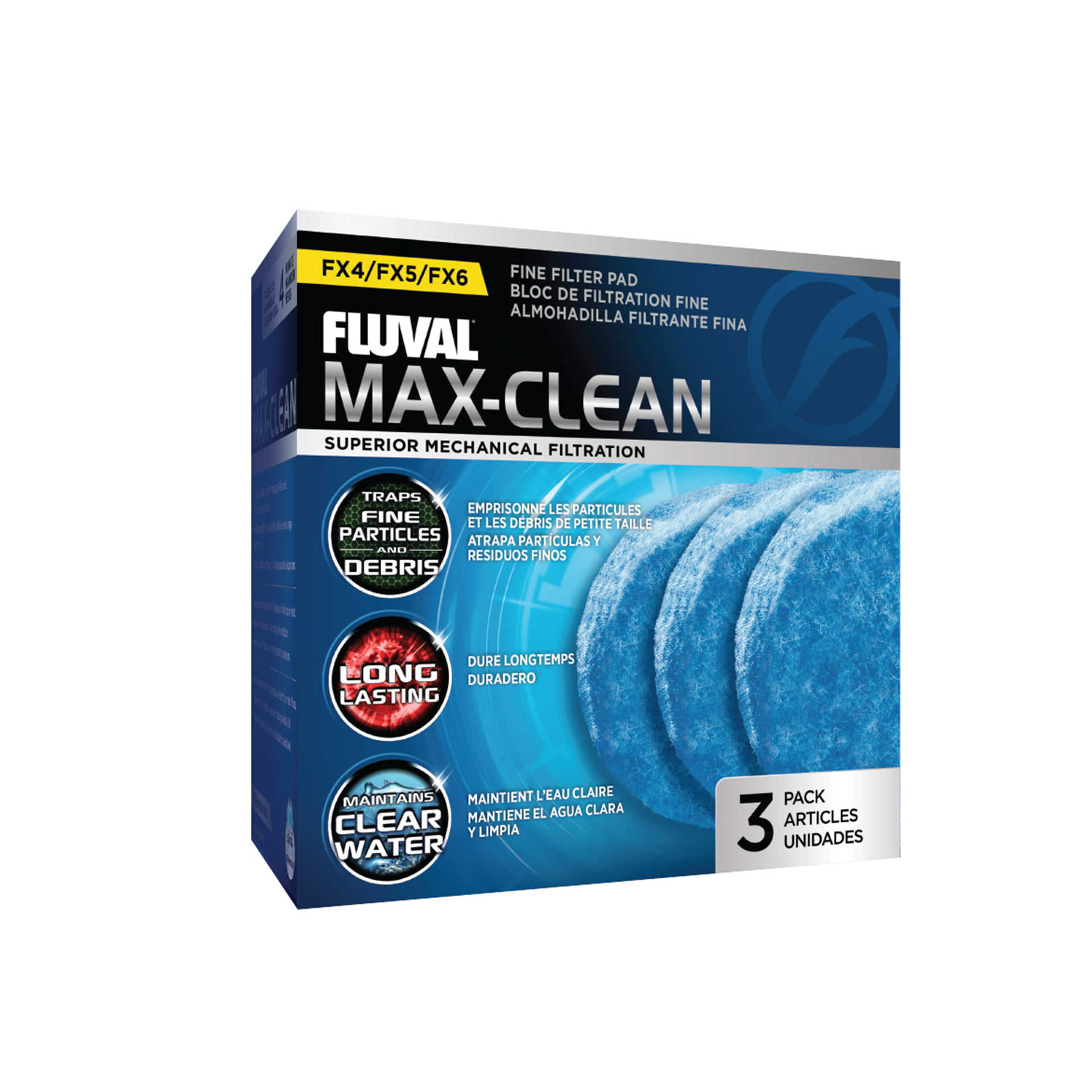 ALMOFADA FILTRO FINO MAX CLEAN FX - 3UN