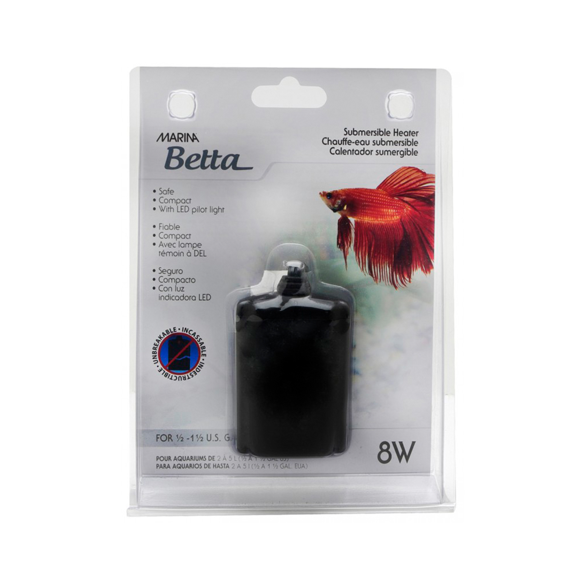 TERMOSTATO SUBMERGIVEL P/ PEIXES BETTA - 8W