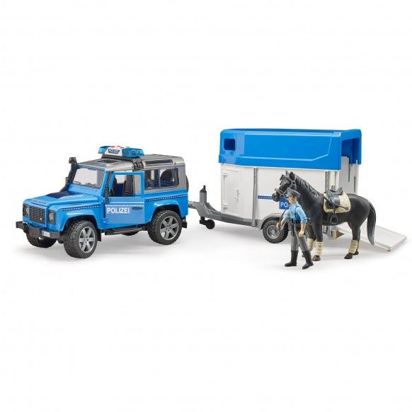 BRUDER LAND ROVER DEFENDER POLICIA