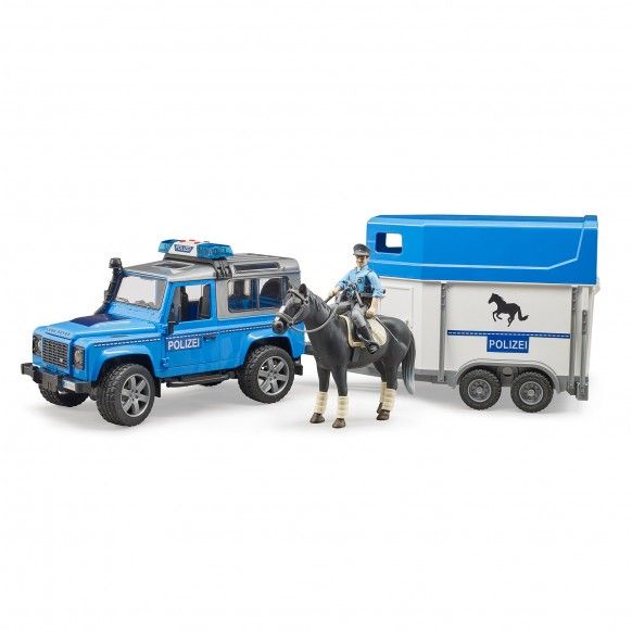 BRUDER LAND ROVER DEFENDER POLICIA