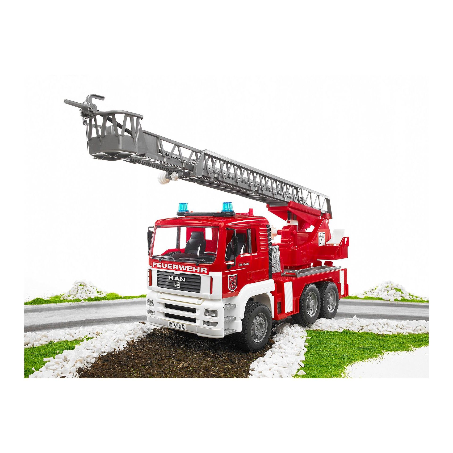 BRUDER MAN TGA VEICULO BOMBEIROS C/ ESCADA