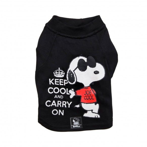 T-SHIRT SNOOPY PRETA "KEEP COOL" - TAM. M