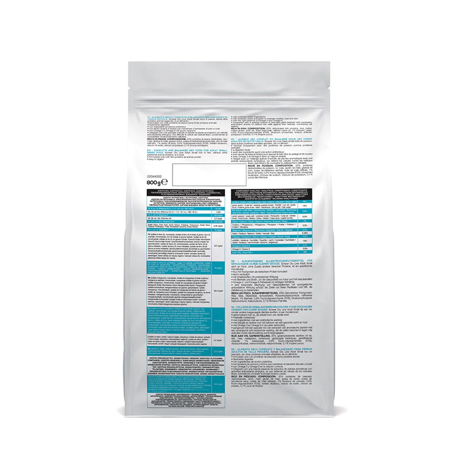 SCH CAO PEQUENO ADULTO PEIXE - 800GR