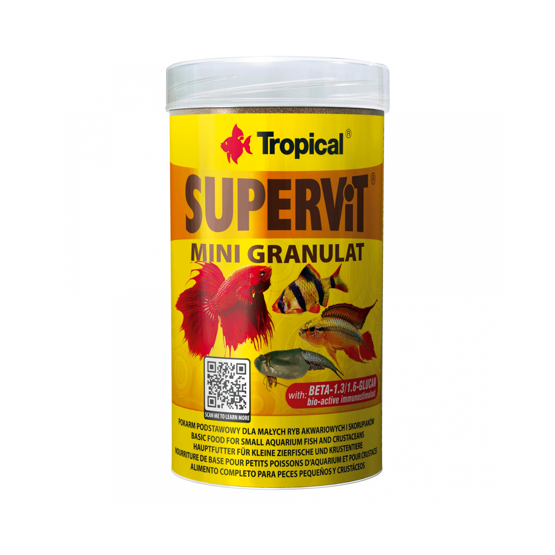 ALIMENTO P/ PEIXES SUPERVIT MINI GRANULADO - 10GR