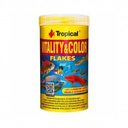 ALIMENTO P/ PEIXES VITALITY&COLOUR FLAKES - 20GR