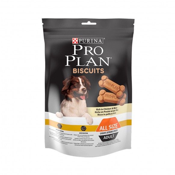 PRO PLAN BISCOITOS CAO ADULTO LIGHT - 400GR