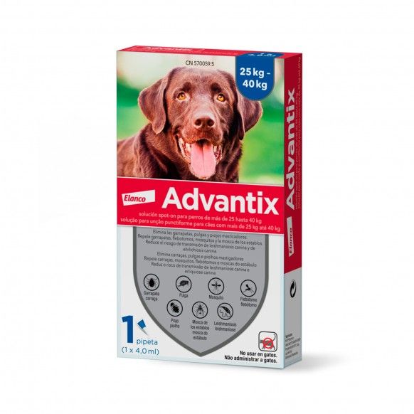 ADVANTIX 400MG 25KG-40KG 1PIP